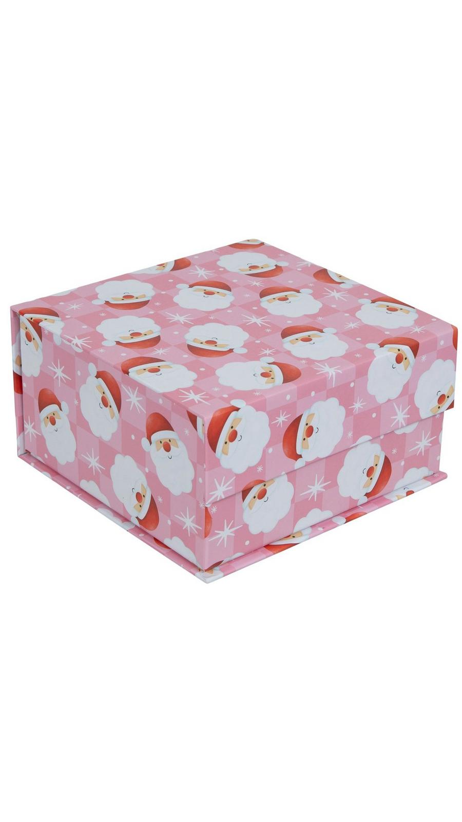Pink Check Santa Claus Gift Box | Hobby Lobby | 6048375