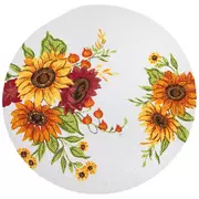 Round Sunflowers Placemat