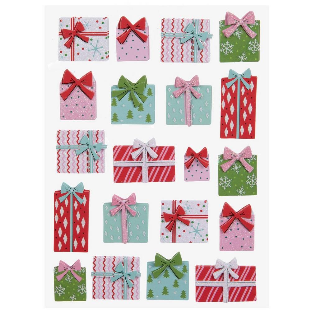 Patterned Present 3D Stickers | Hobby Lobby | 6048813