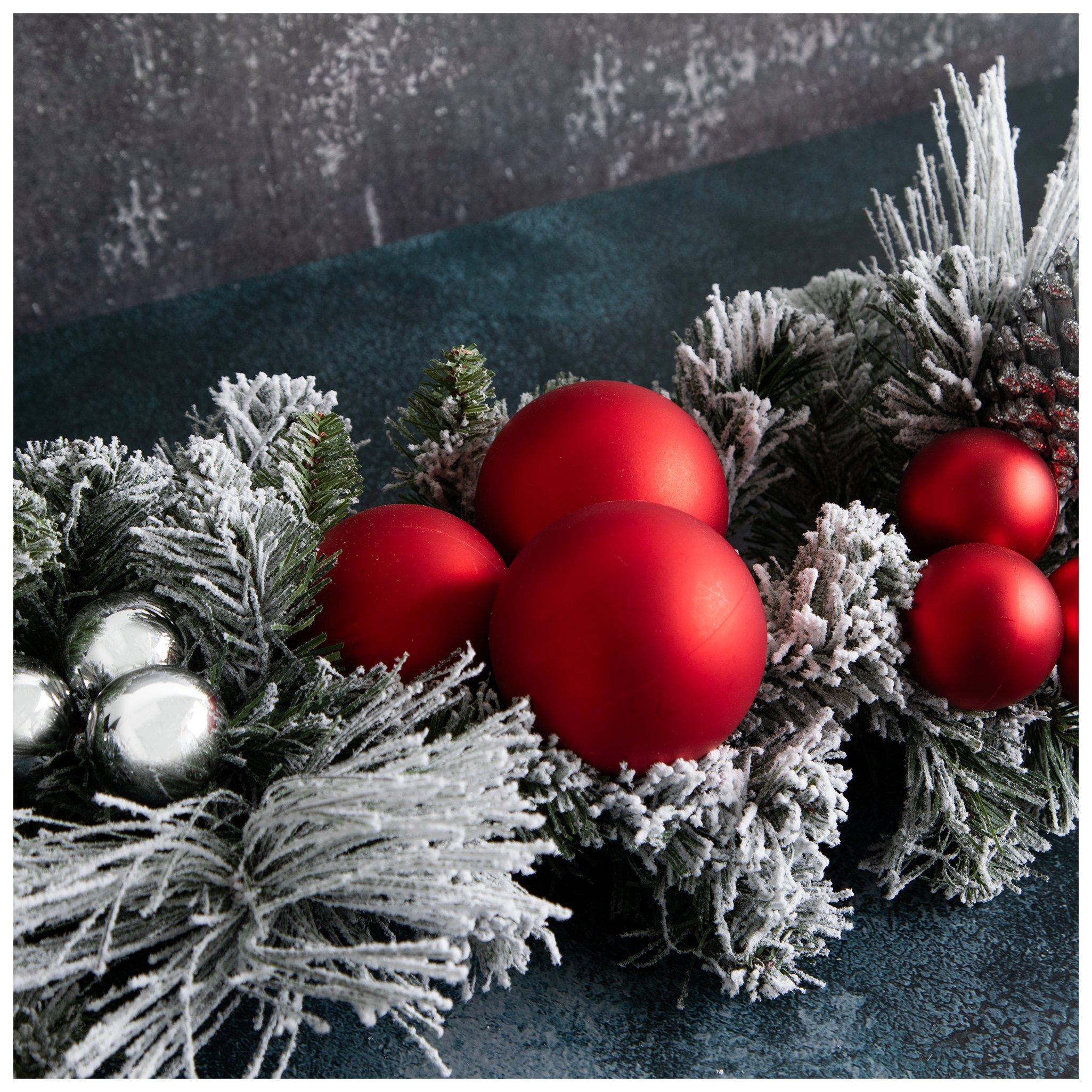 Glitter Pinecone & Ball Ornament Garland Hobby Lobby 6049696