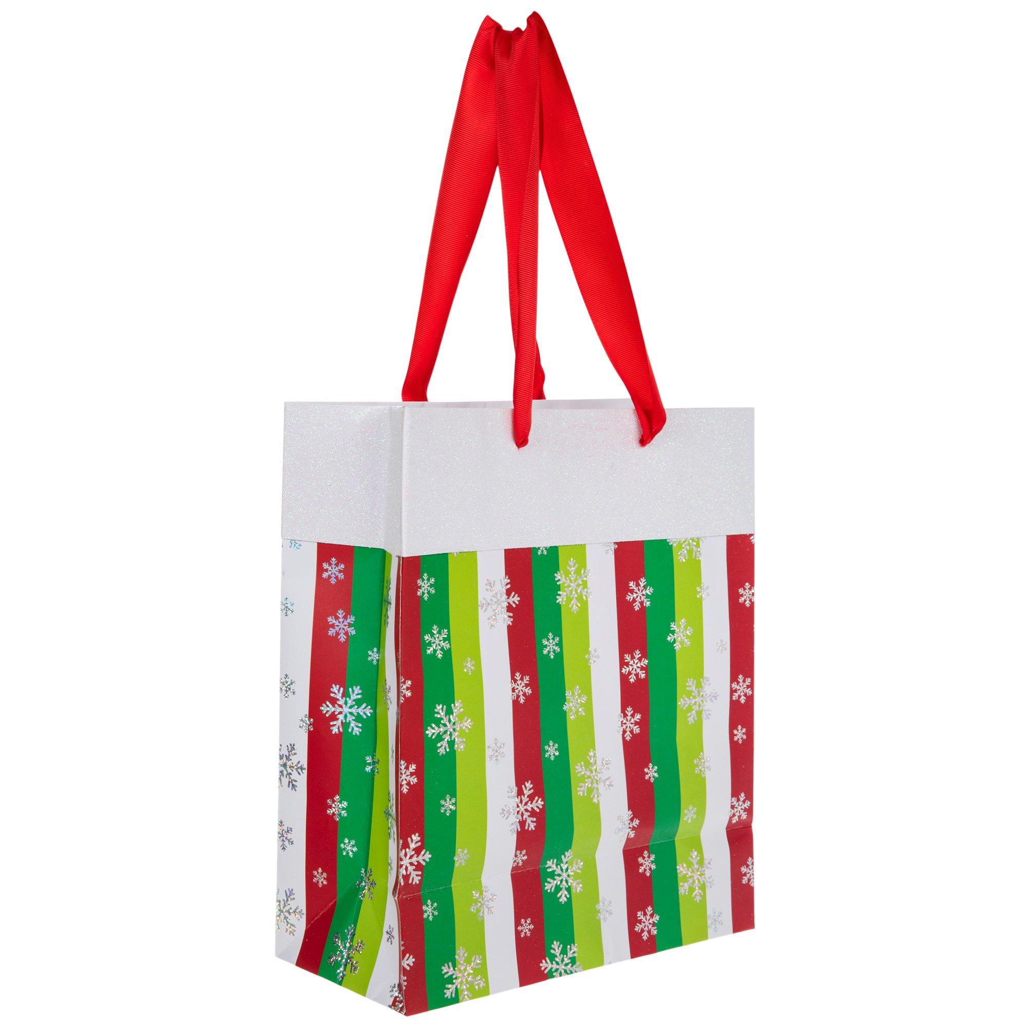 Striped Snowflake Gift Bags Hobby Lobby 6049993