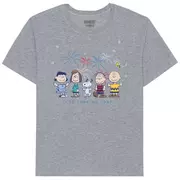 Patriotic Peanuts Gang Adult T-Shirt