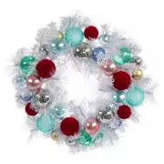 Disco Ball & Ball Ornament Wreath