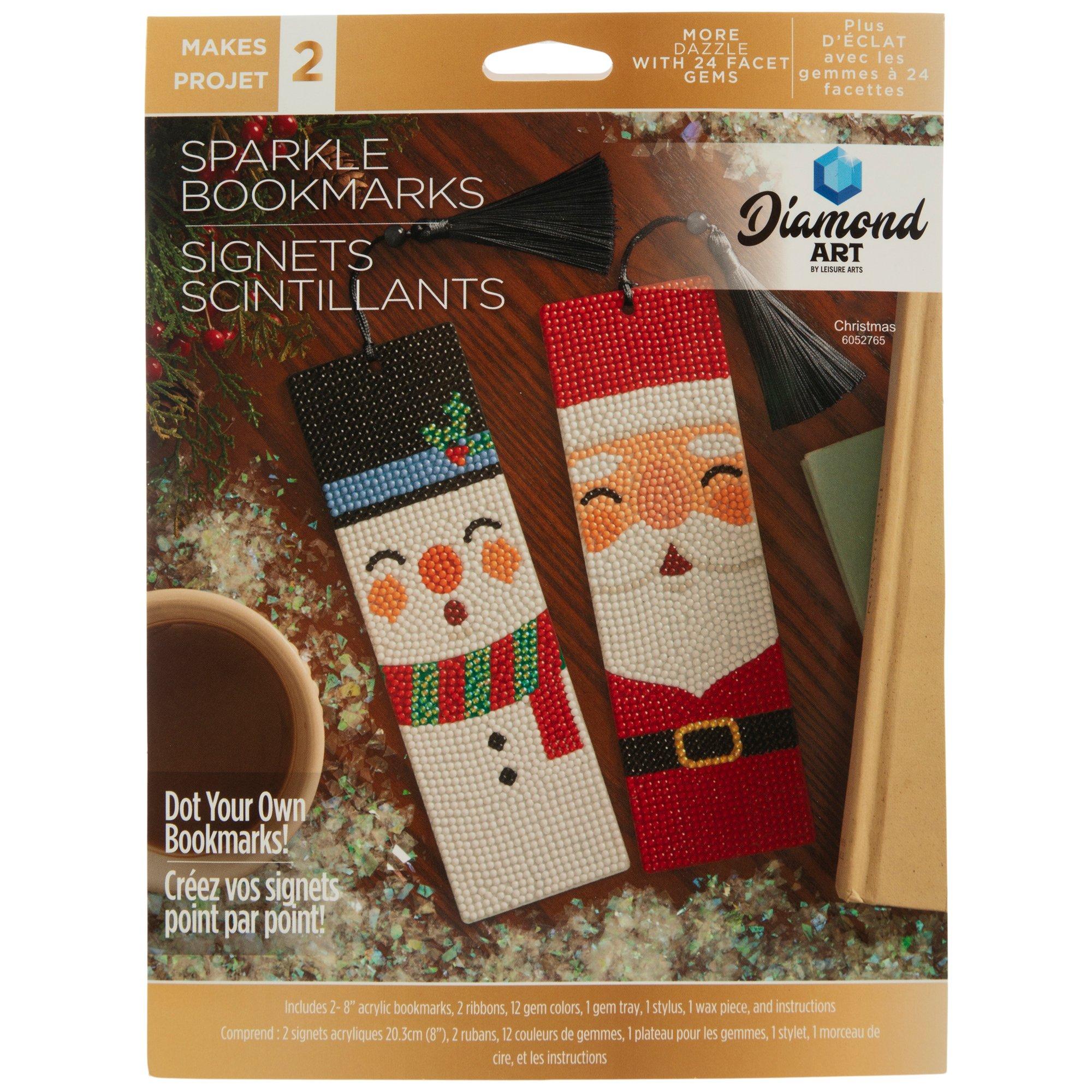 Santa &amp; Snowman Bookmark Diamond Art Kit