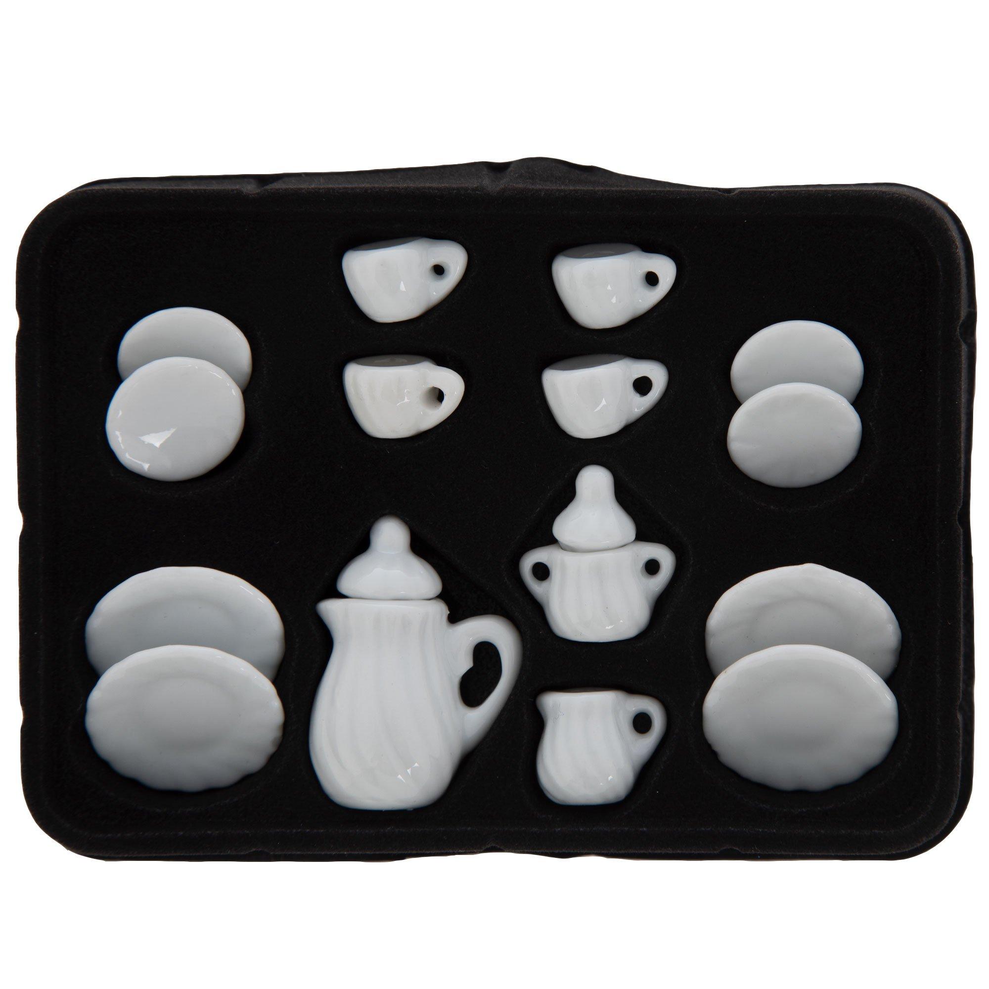 Miniature White Tea Set Hobby Lobby 605303