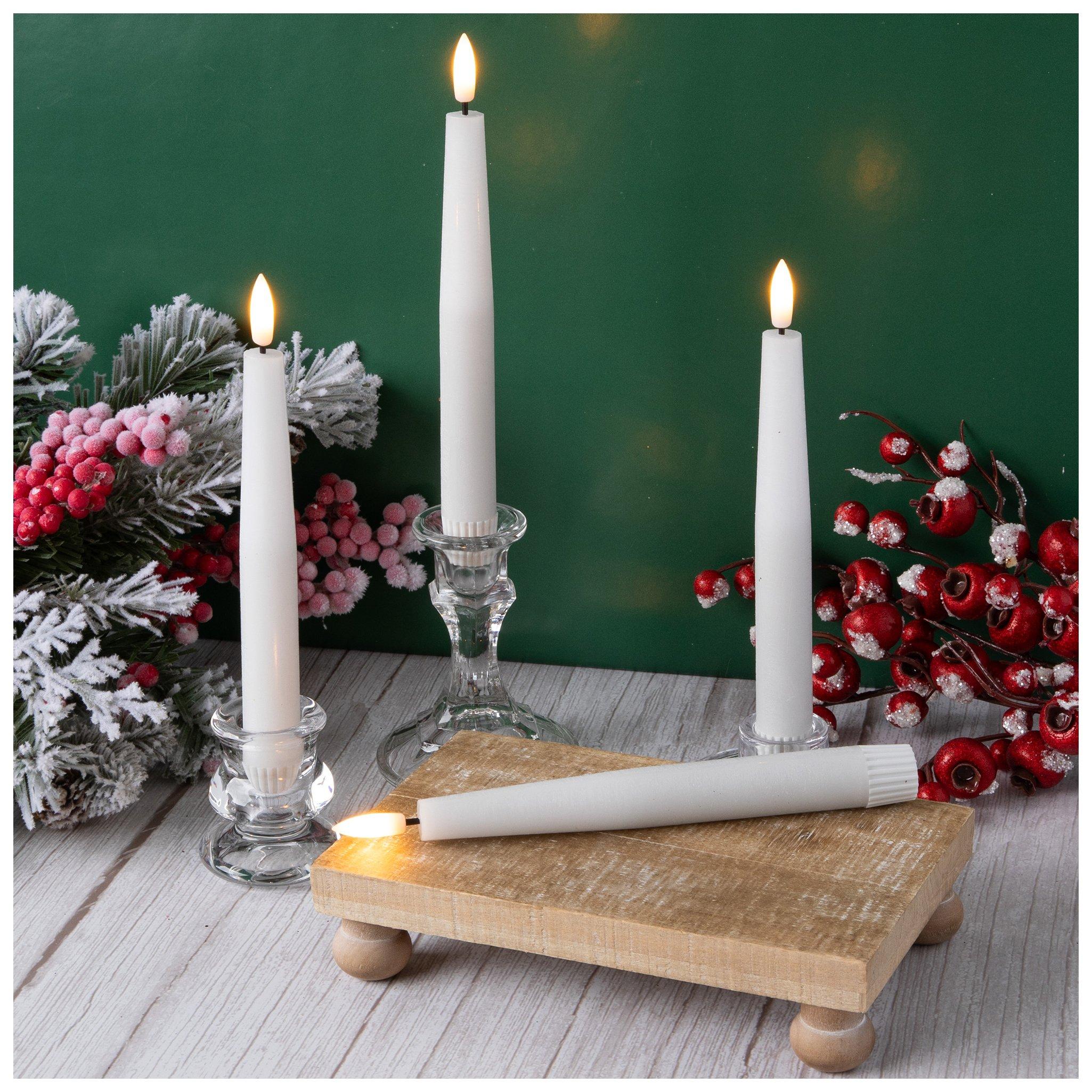 Remote Controlled White LED Taper Candles Hobby Lobby 6053417