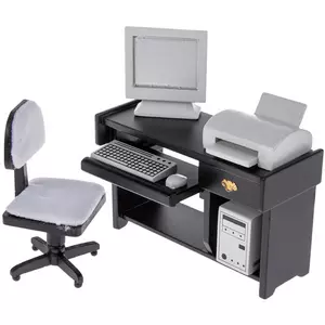 Miniature Office Computer & Furniture