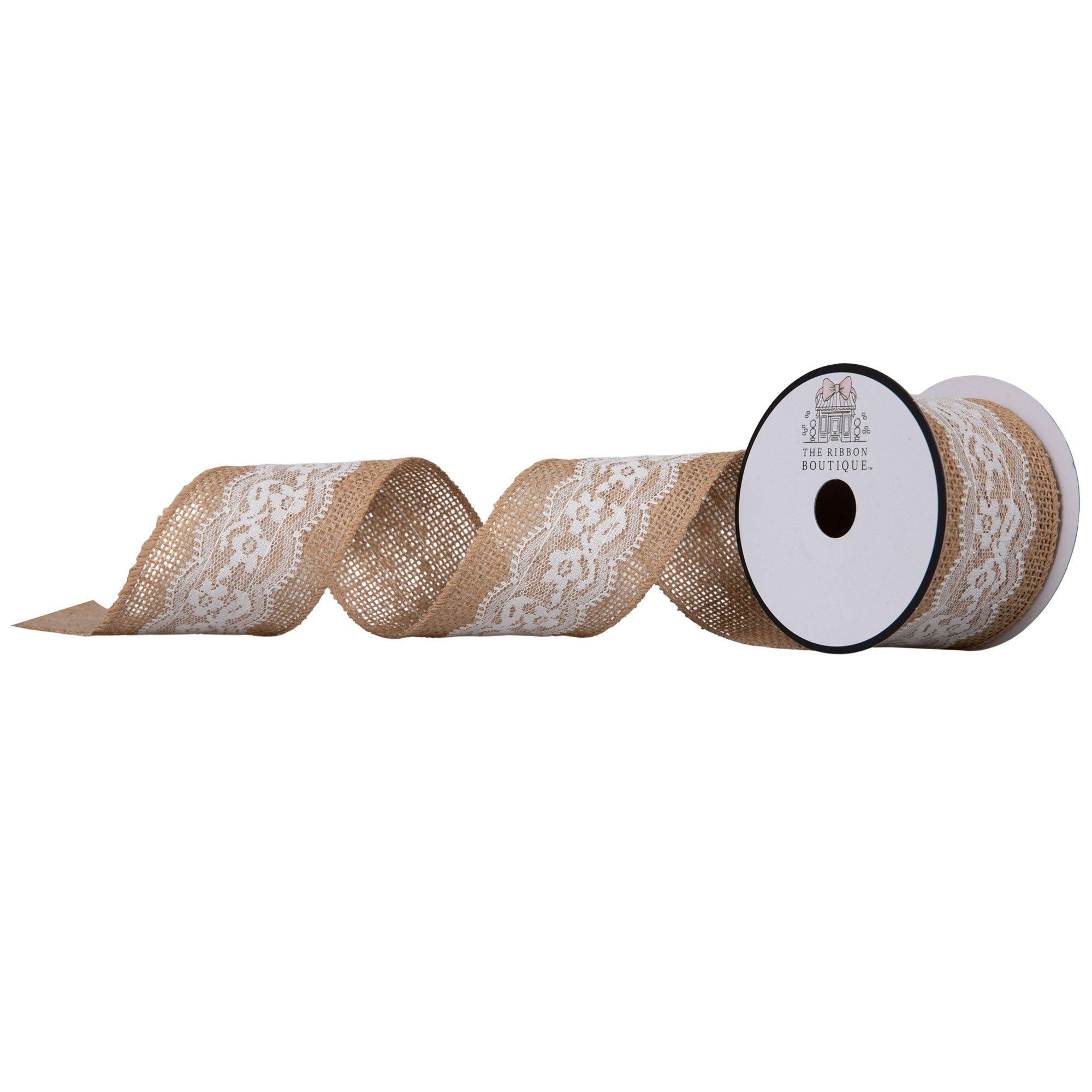 Lace & Burlap Ribbon 2 1/2" Hobby Lobby 605808