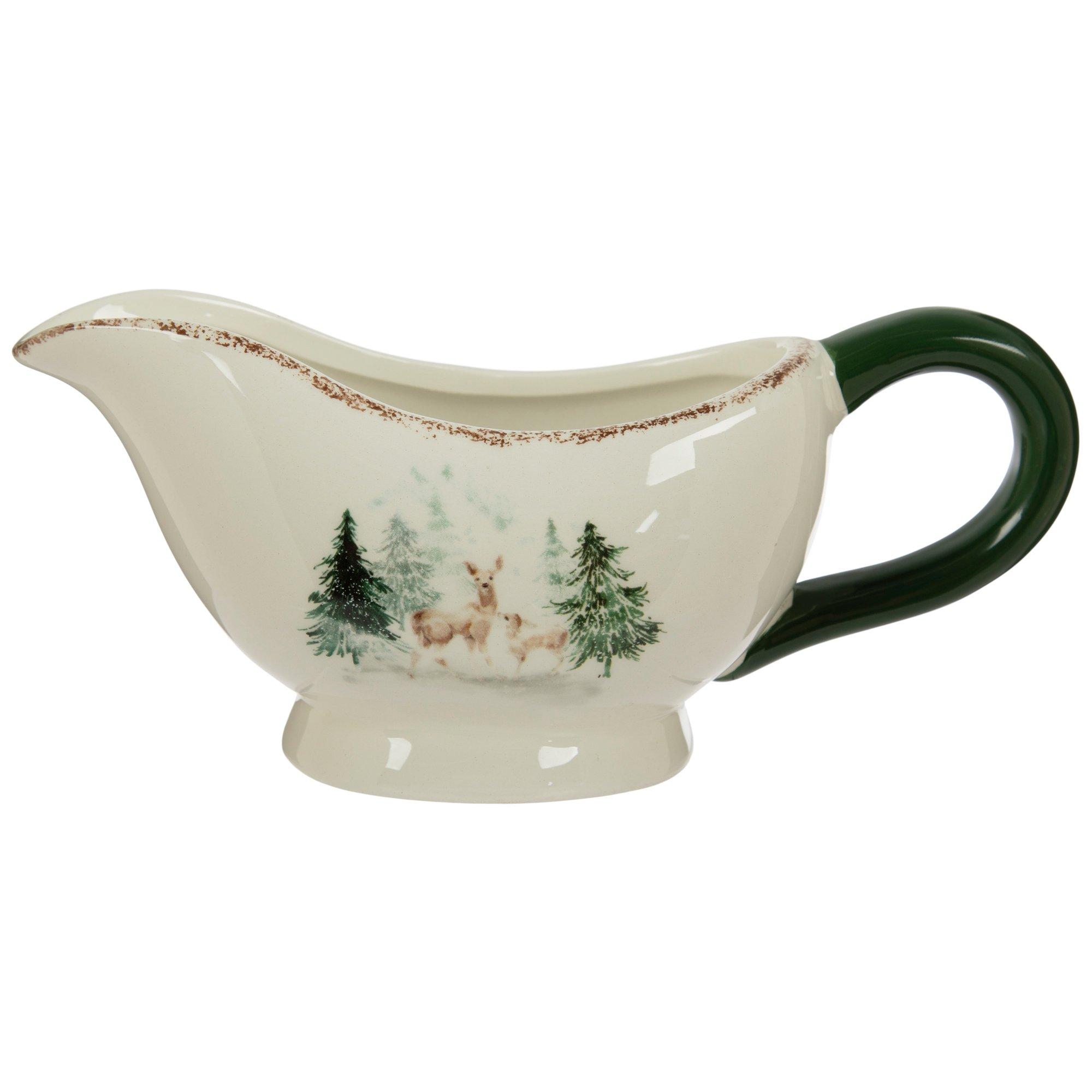 Reindeer In Forest Ceramic Gravy Boat Hobby Lobby 6064026