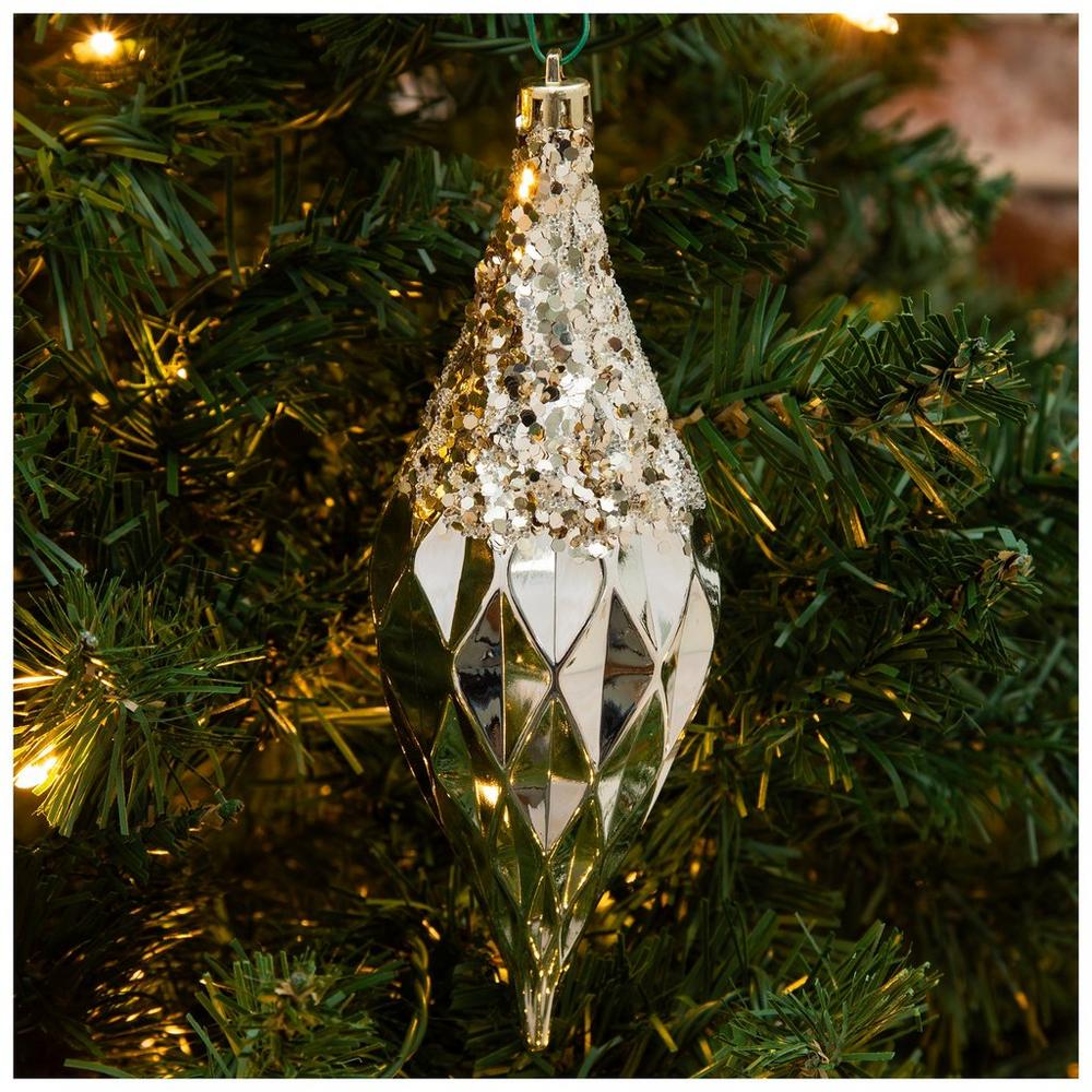 Beaded Teardrop Ornament Set