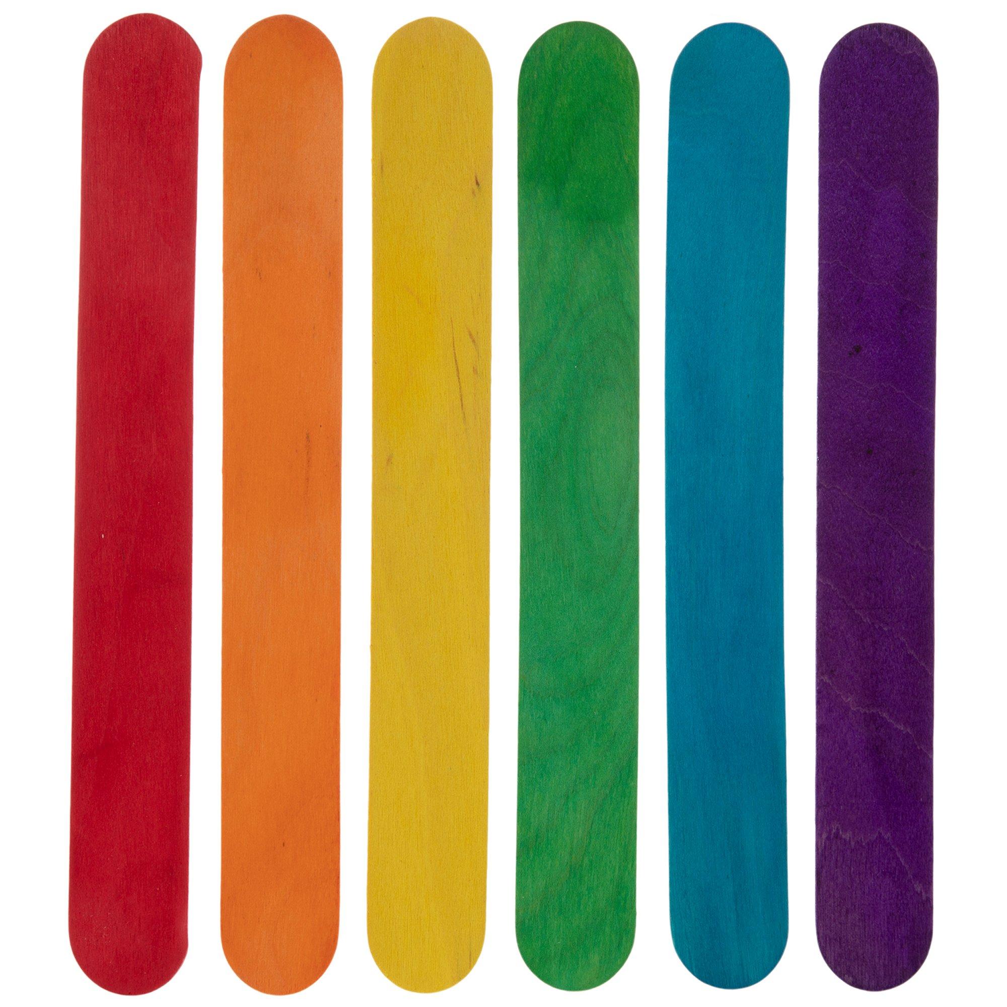 Colored Wood Craft Sticks Super Jumbo Hobby Lobby 609032