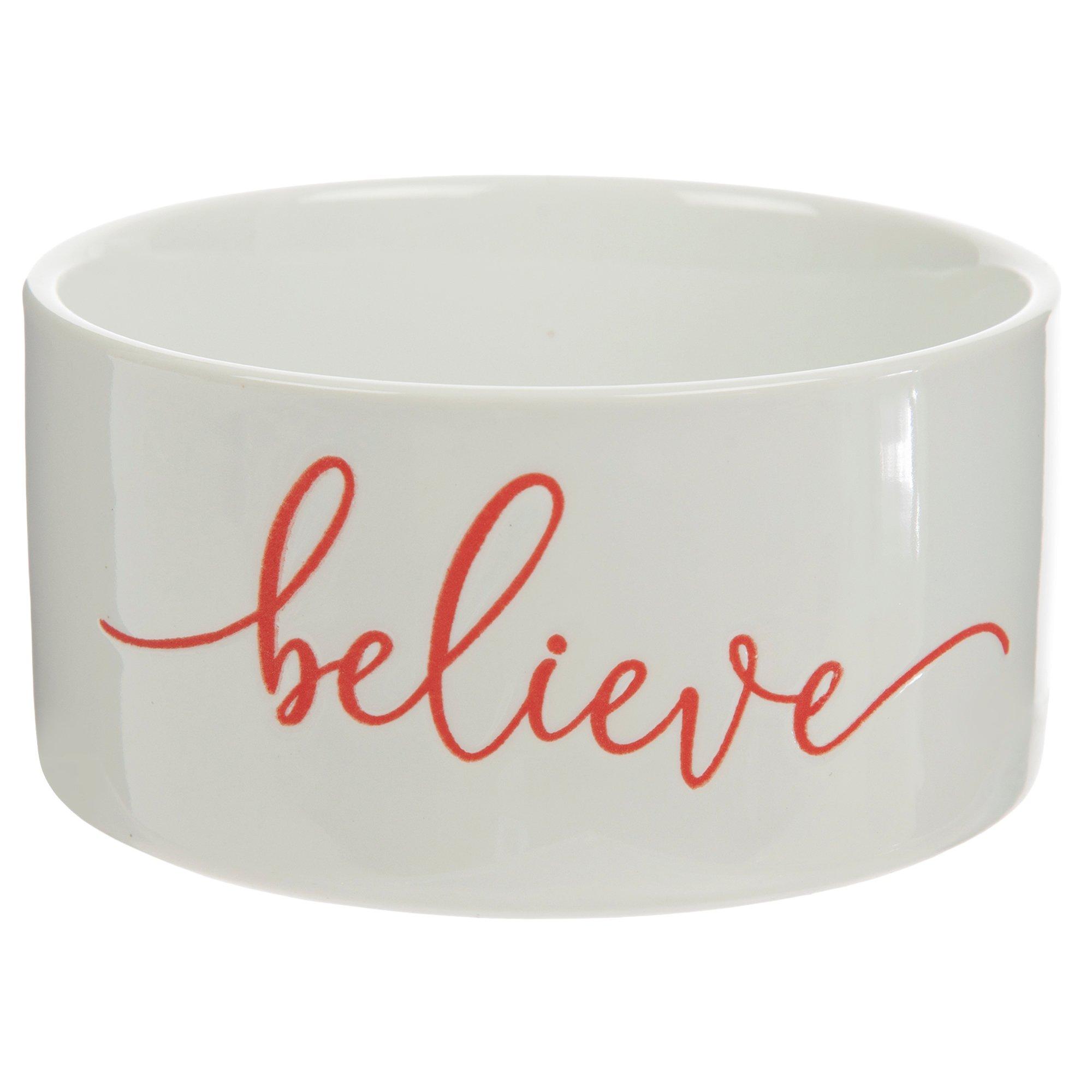 White & Red Believe Ramekin Hobby Lobby 6114847