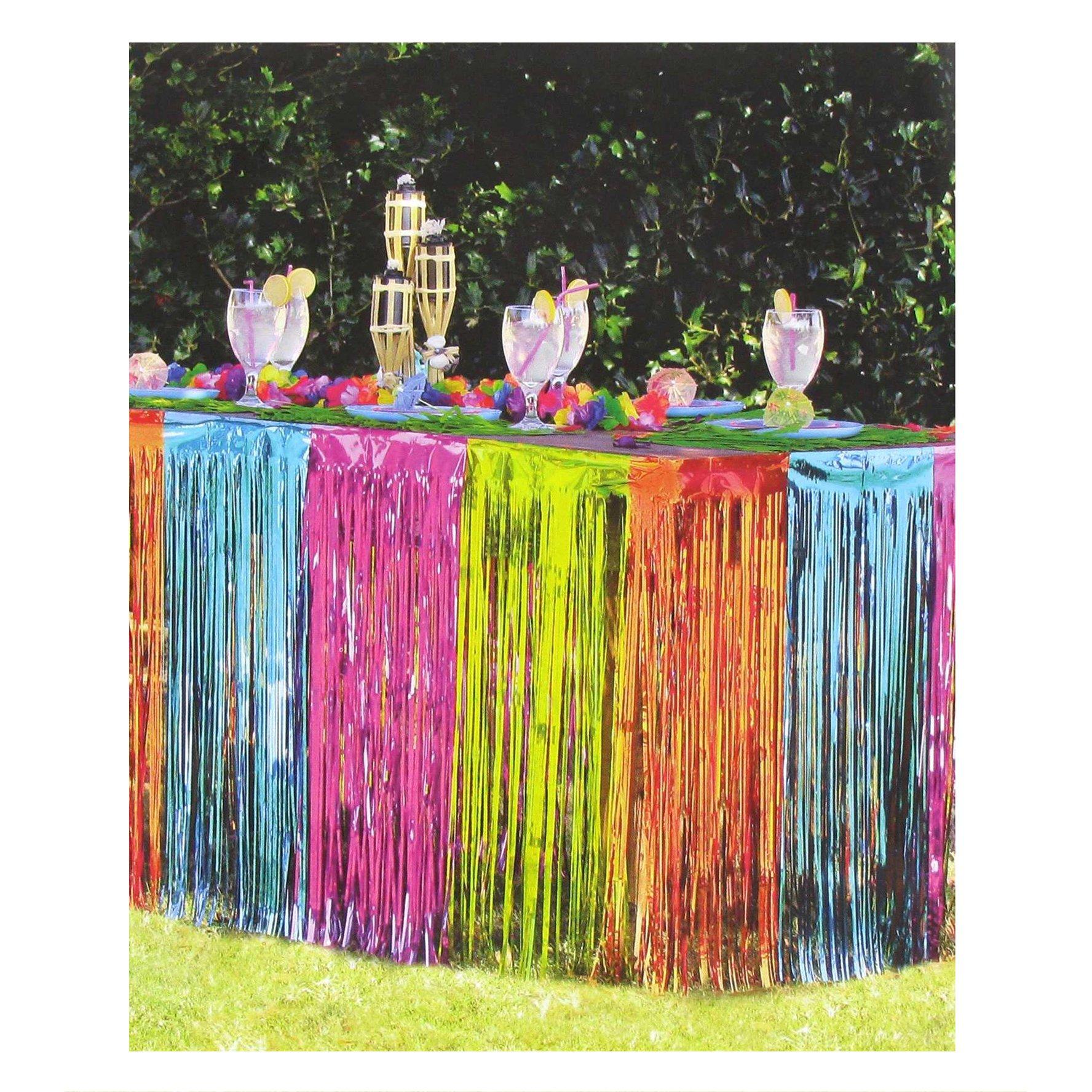 MultiColor Foil Table Skirt Hobby Lobby 612598