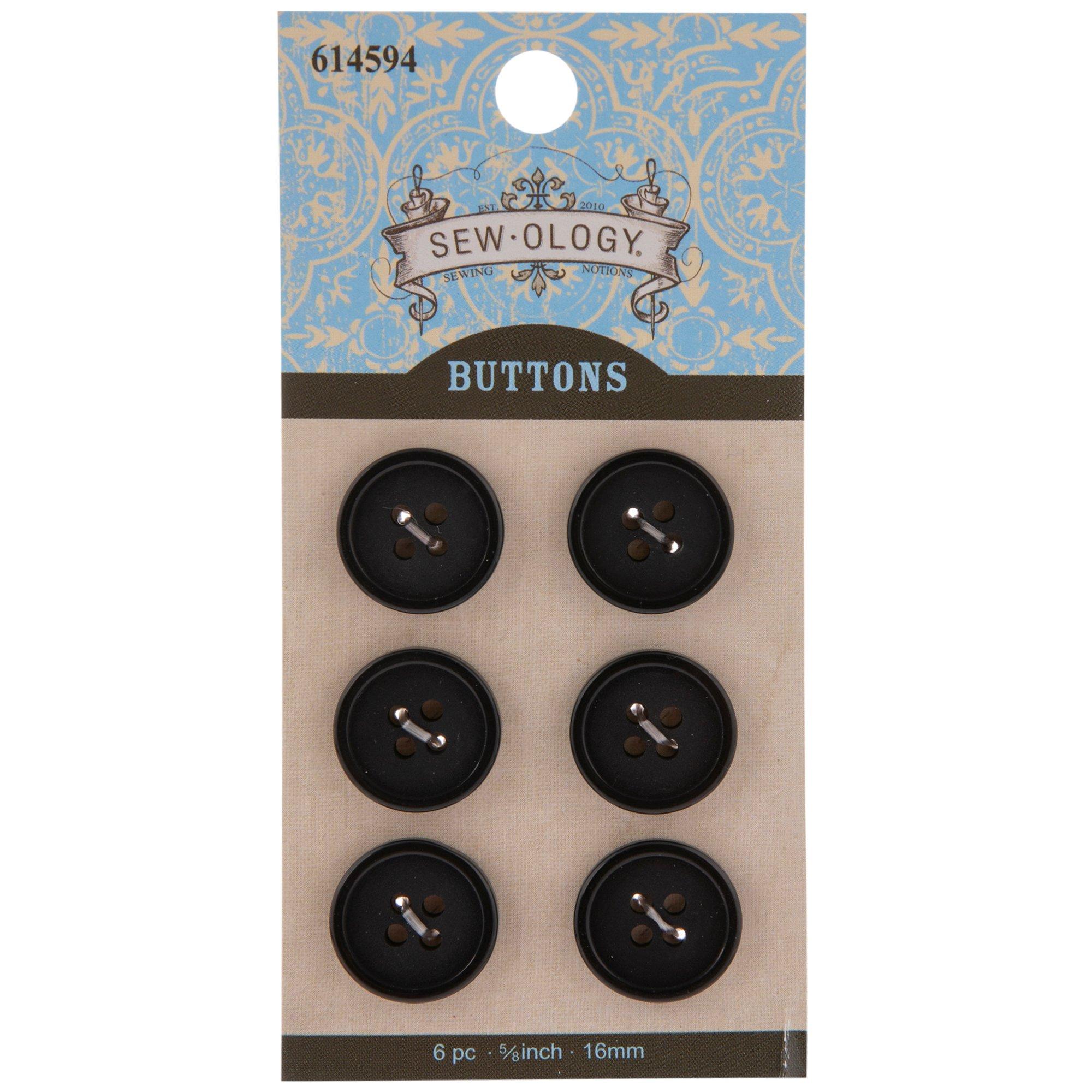 White Round Buttons, Hobby Lobby