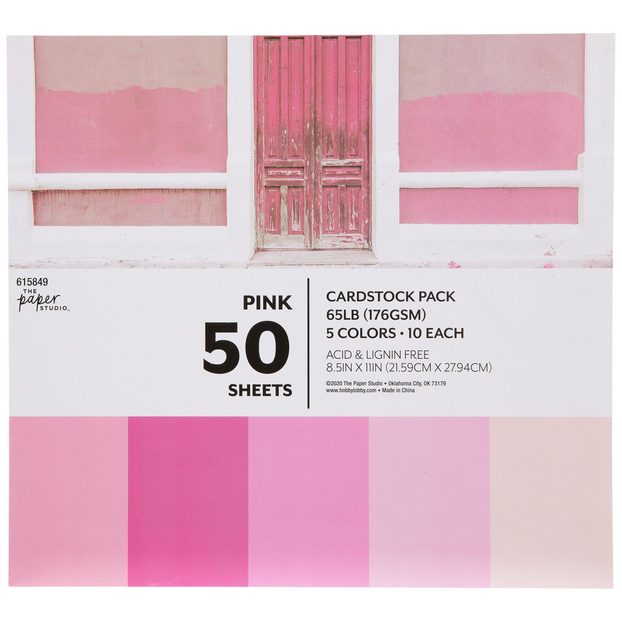 textured canvas cardstock - pink