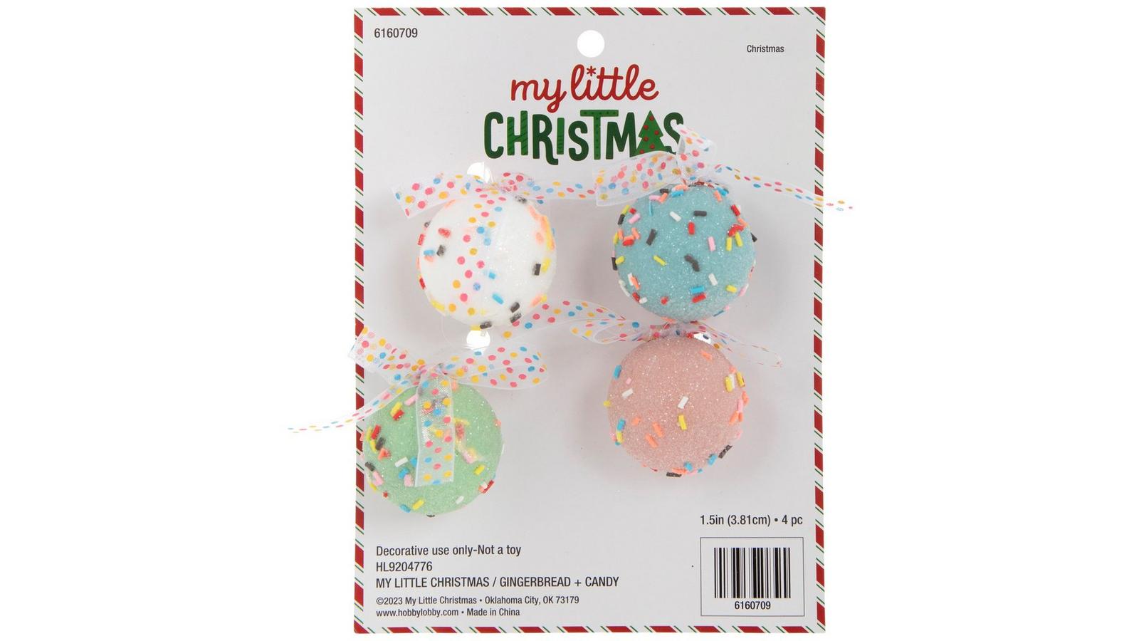 【candy♩さま】 mini ornament ❀ キャンドル  2本 set Sprinkled Candy Ball Mini Ornaments | Hobby Lobby | 6160709