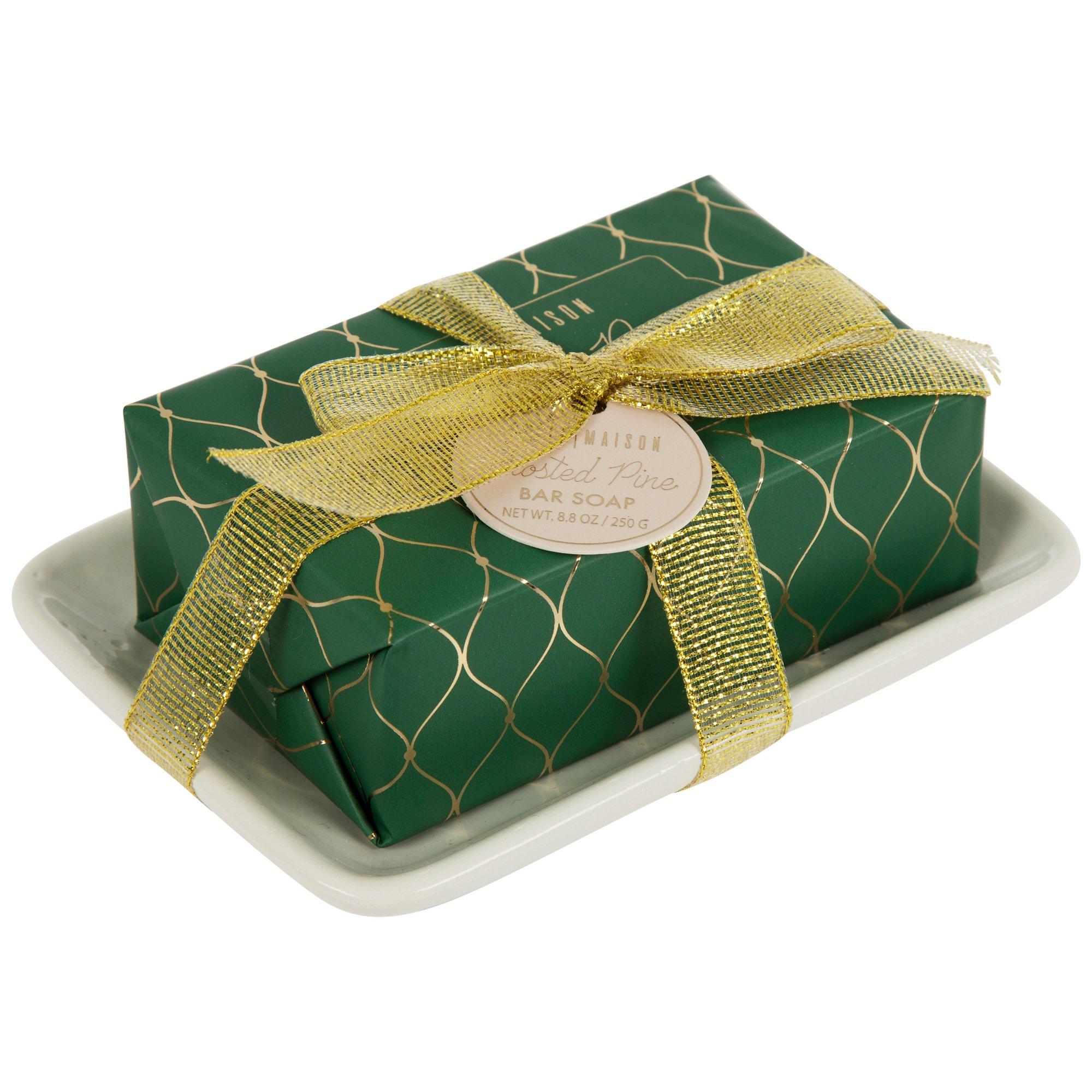 Frosted Pine Soap In Ceramic Dish Hobby Lobby 6164412