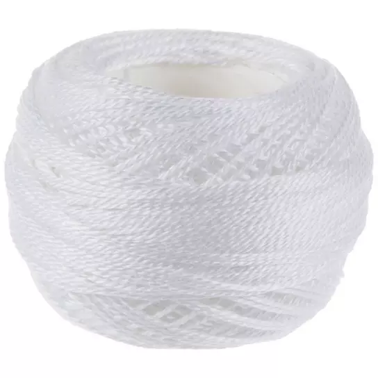 DMC Pearl Cotton Ball Size 8 White