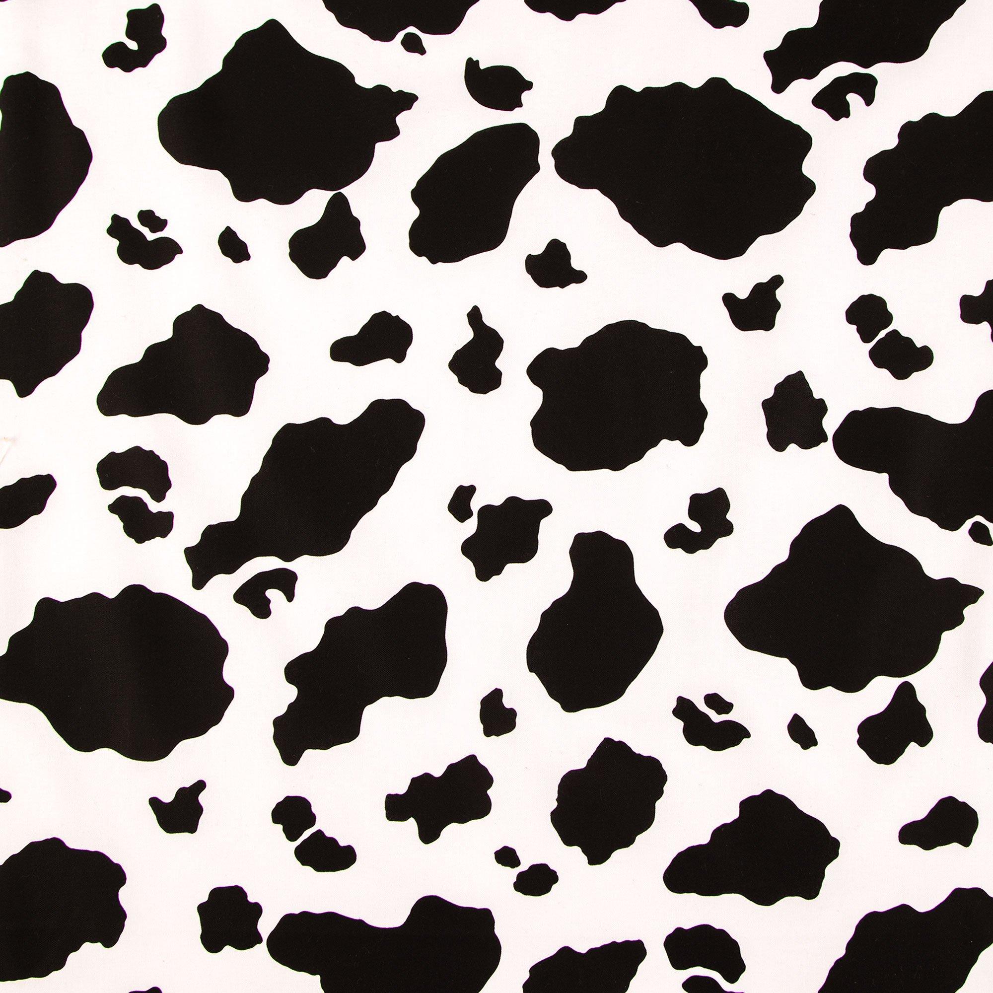 White & Brown Cow Print Suede Fabric, Hobby Lobby, 1854538