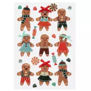 Gingerbread Men 3D Stickers
