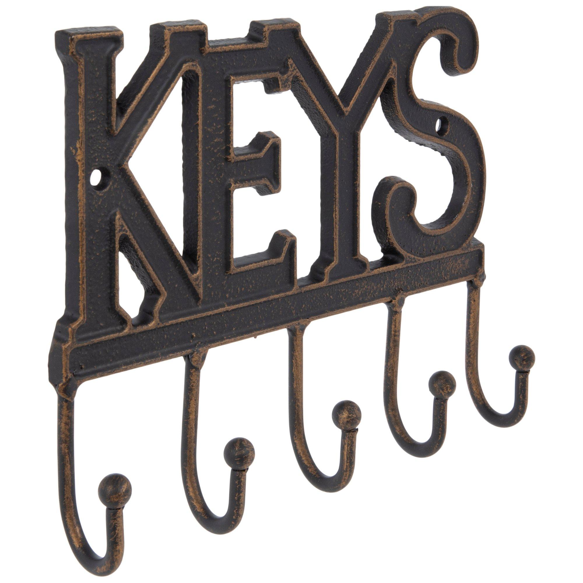 Keys Metal Wall Decor With Hooks, Hobby Lobby