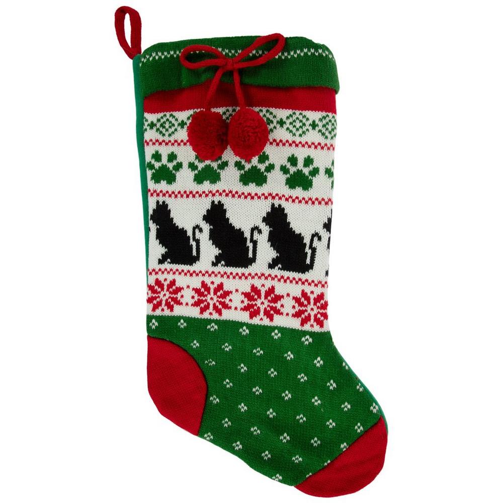 SWOBODAブローチ christmas-cat-stocking