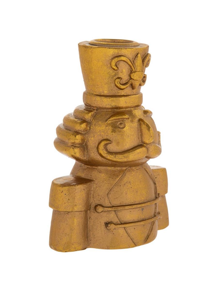 Gold Nutcracker Taper Candle Holder | Hobby Lobby | 6262760