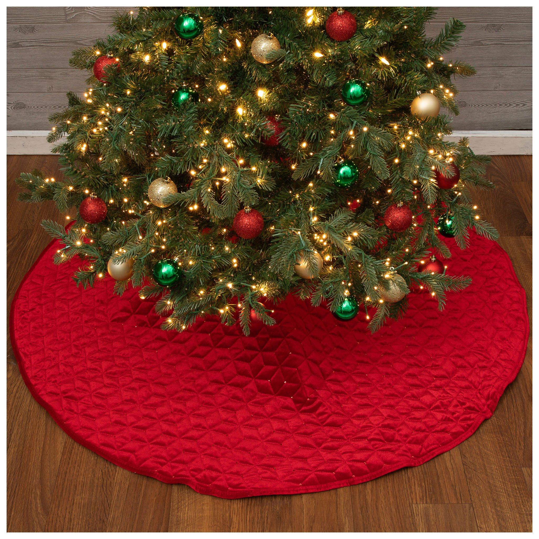 Red Sequin Quilted Tree Skirt Hobby Lobby 6263206
