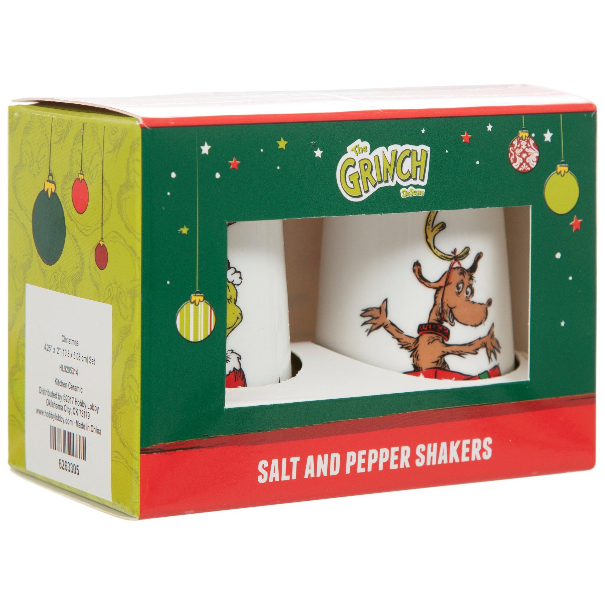 Grinch & Max Salt & Pepper Shakers