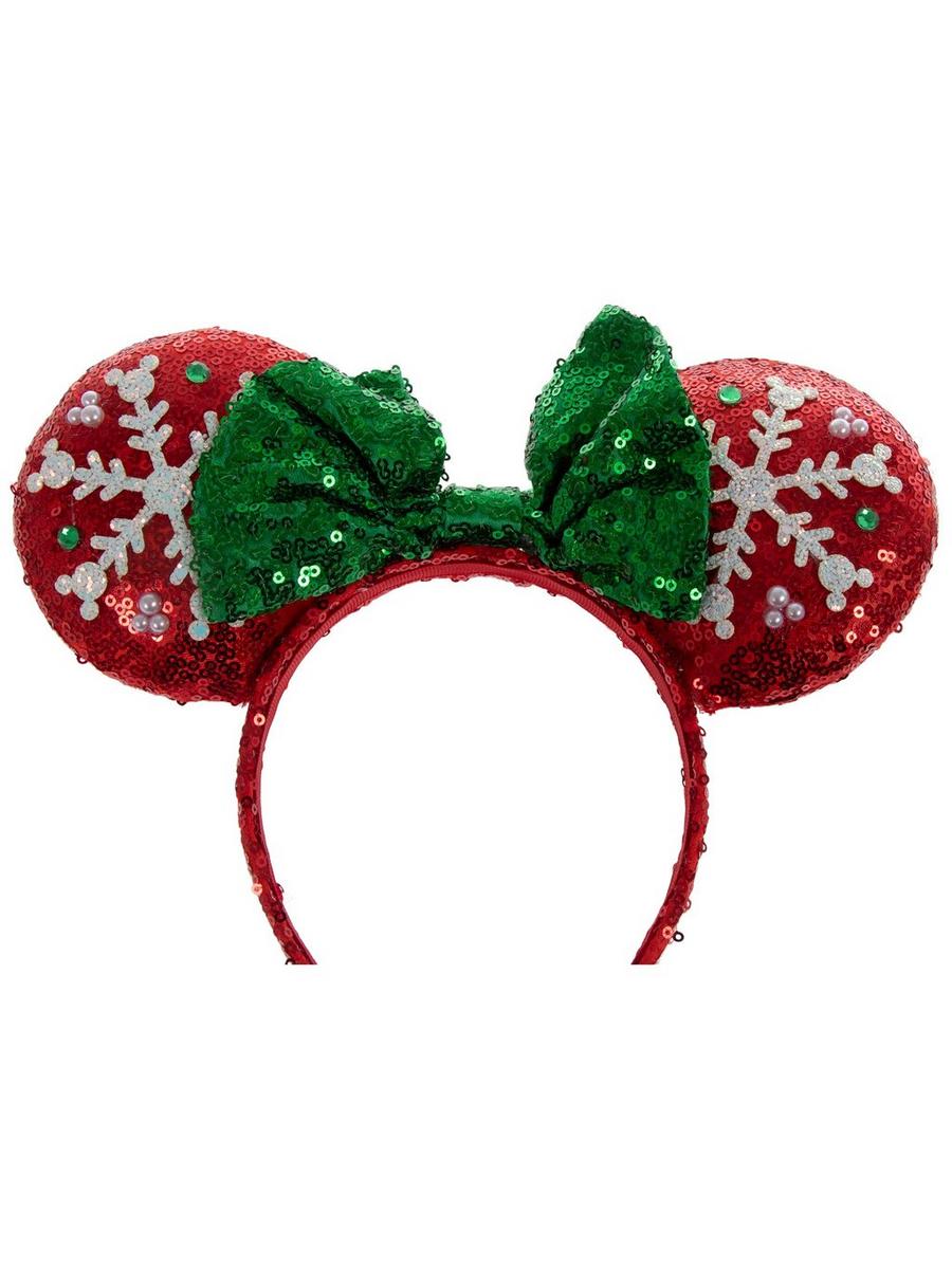 Disney Minnie Mouse Snowflake Ears Holiday Headband Minnie Mouse Snowflake Ears, Holiday Disney Ear, Christmas  main image 4