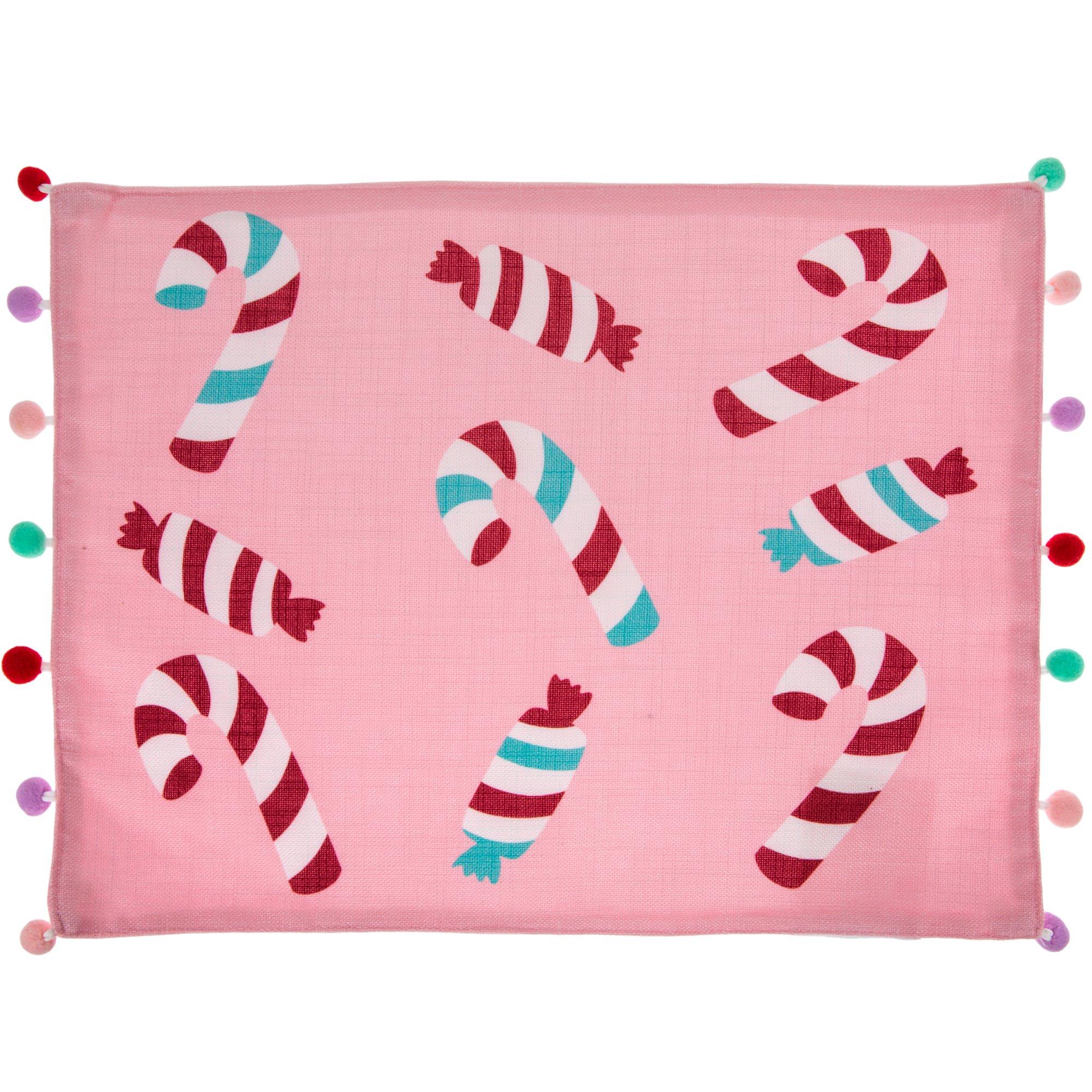 Pastel Candy & Pom Pom Placemat Hobby Lobby 6264477
