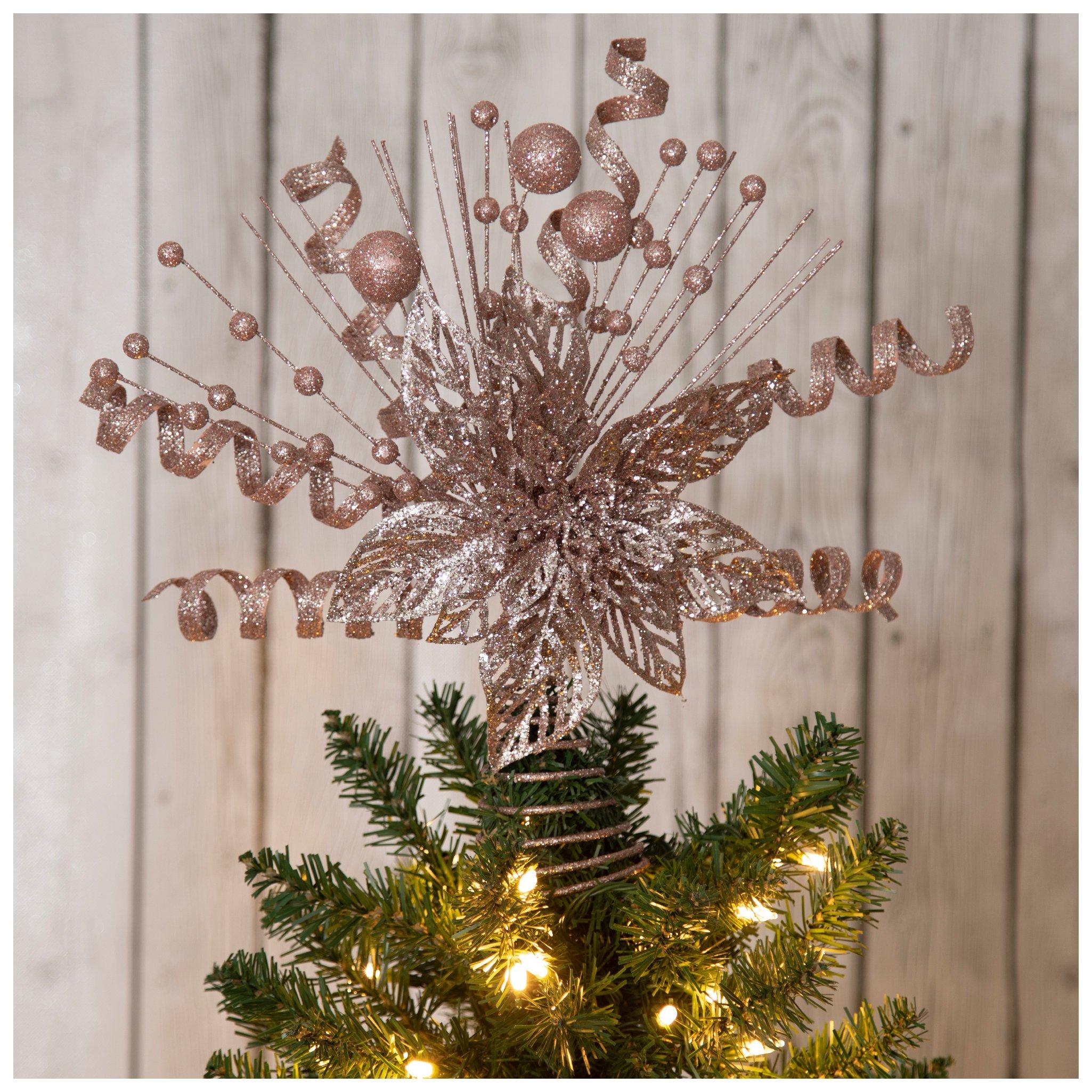 Glitter Poinsettia Tree Topper Hobby Lobby 6264717