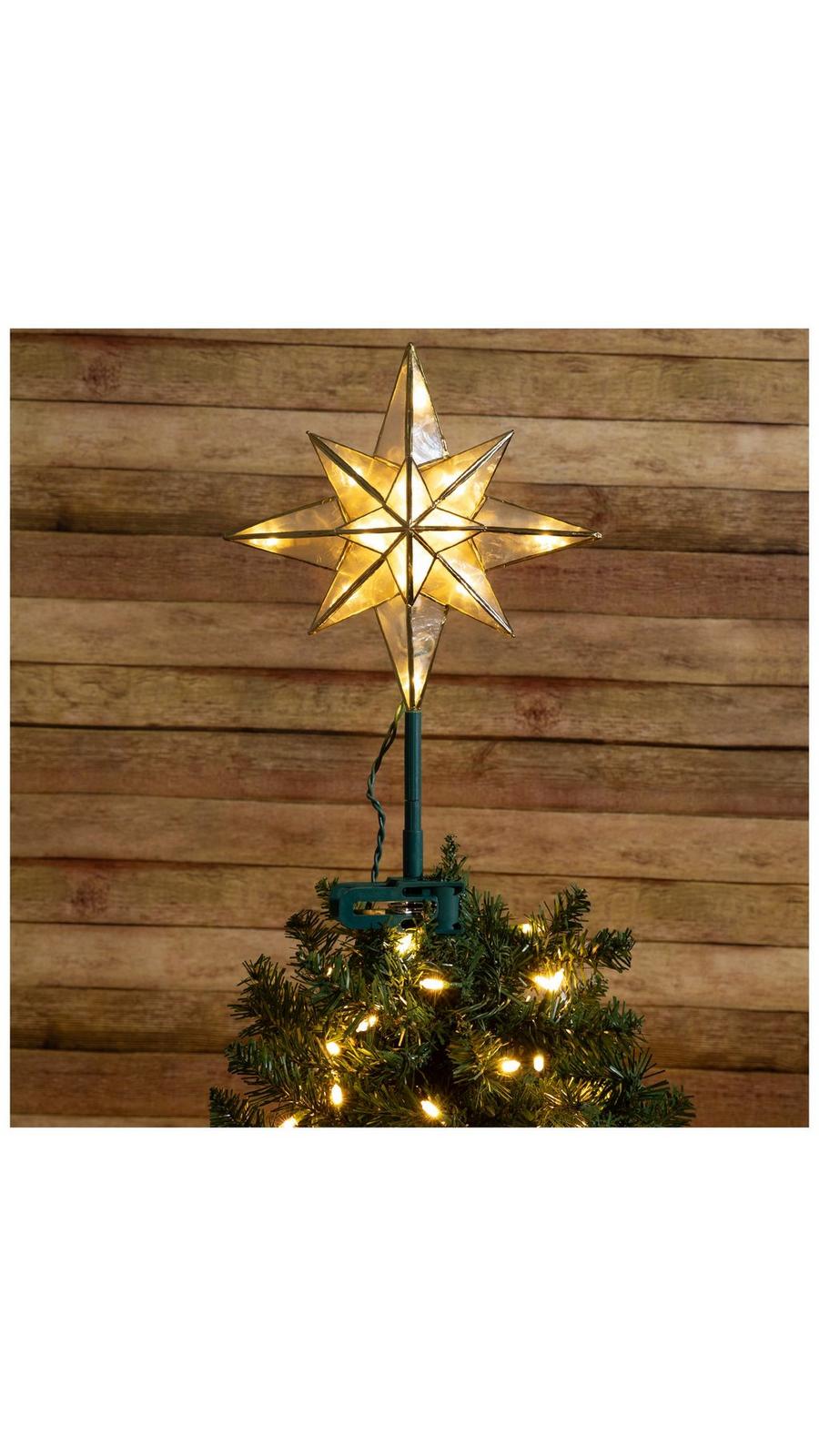 Capiz Star Light Up Tree Topper | Hobby Lobby | 6265110