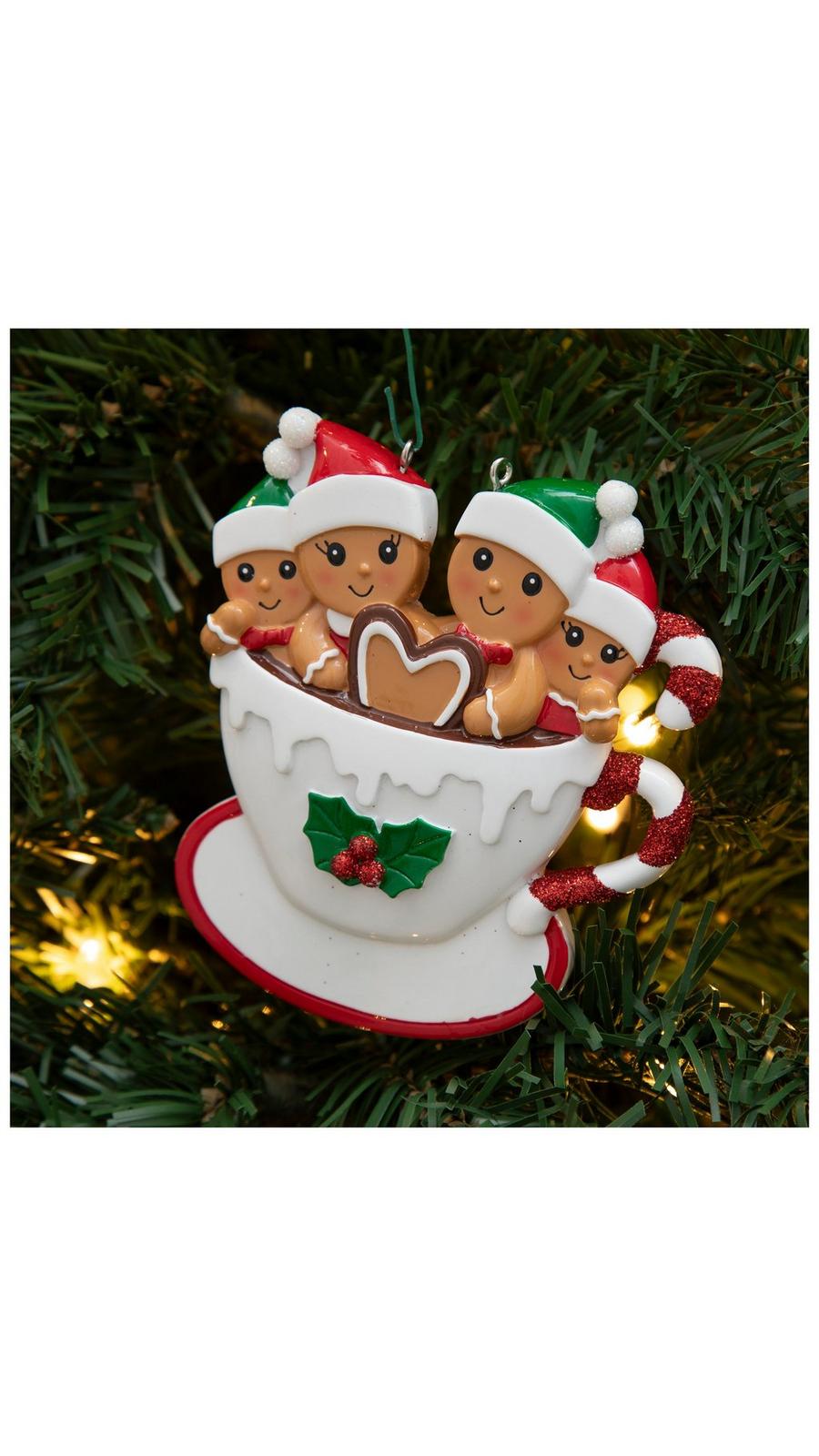 Gingerbread Family Of Four Ornament | Hobby Lobby | 6265219