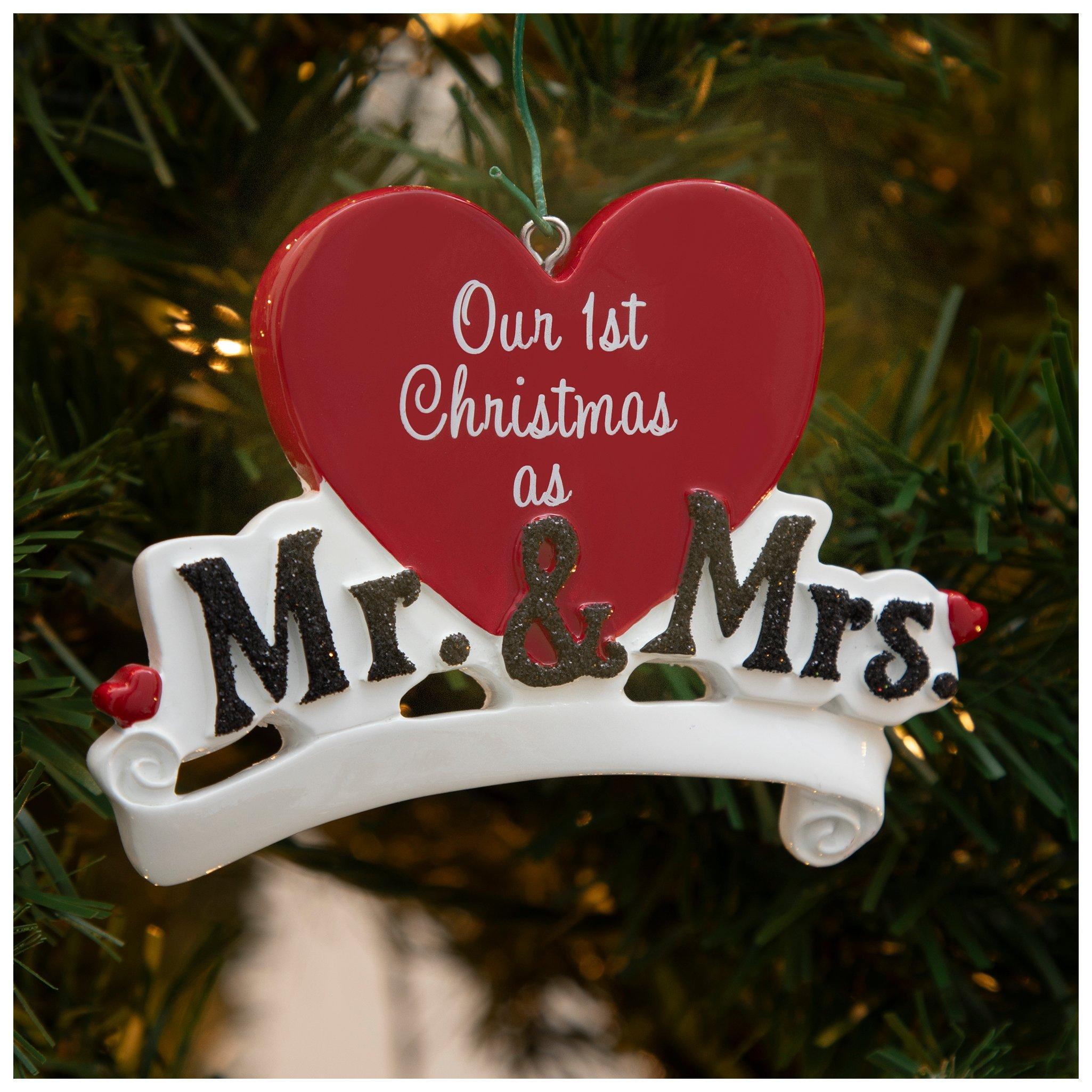 Mr. & Mrs. First Christmas Ornament