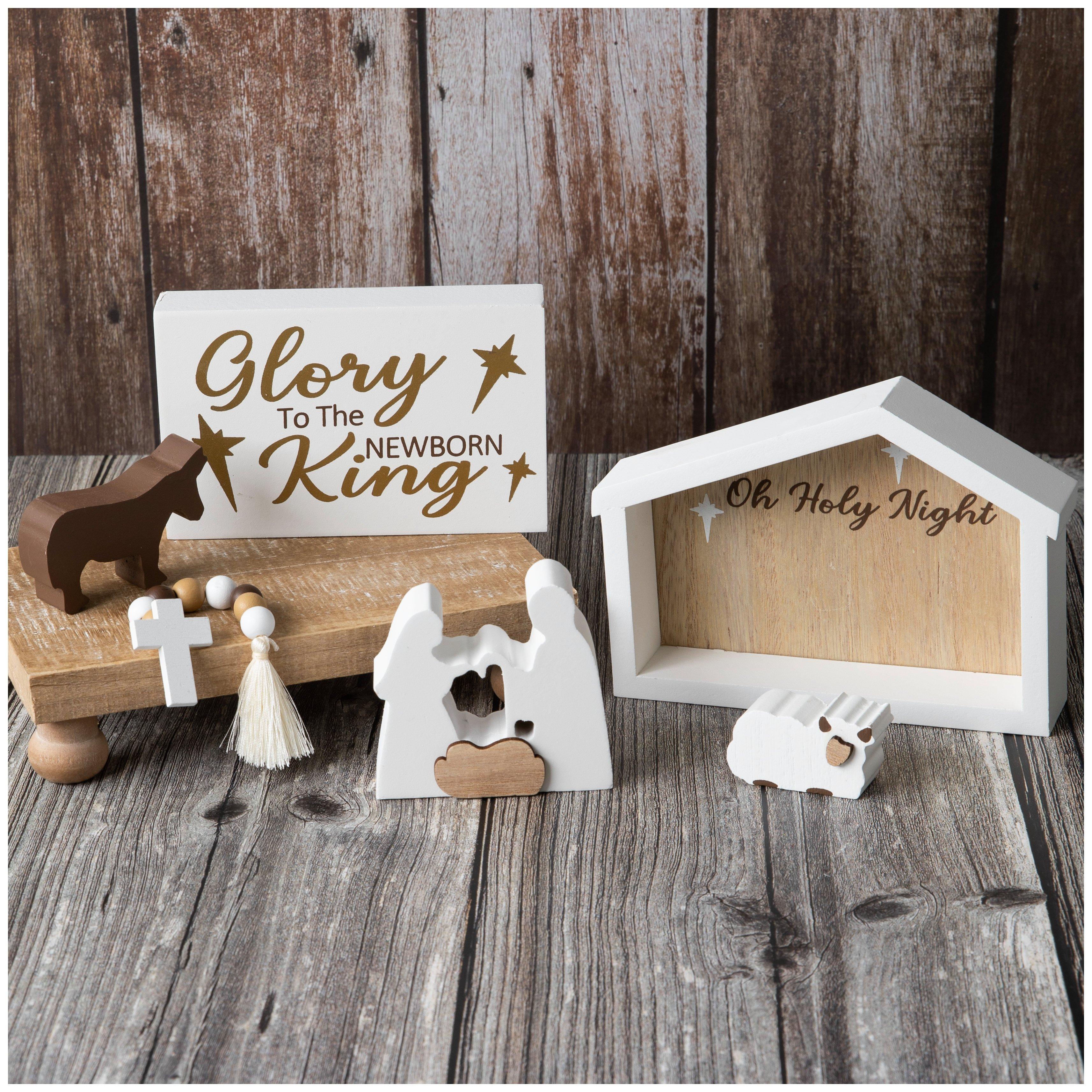 Wood Nativity Scene Set Hobby Lobby 6265839