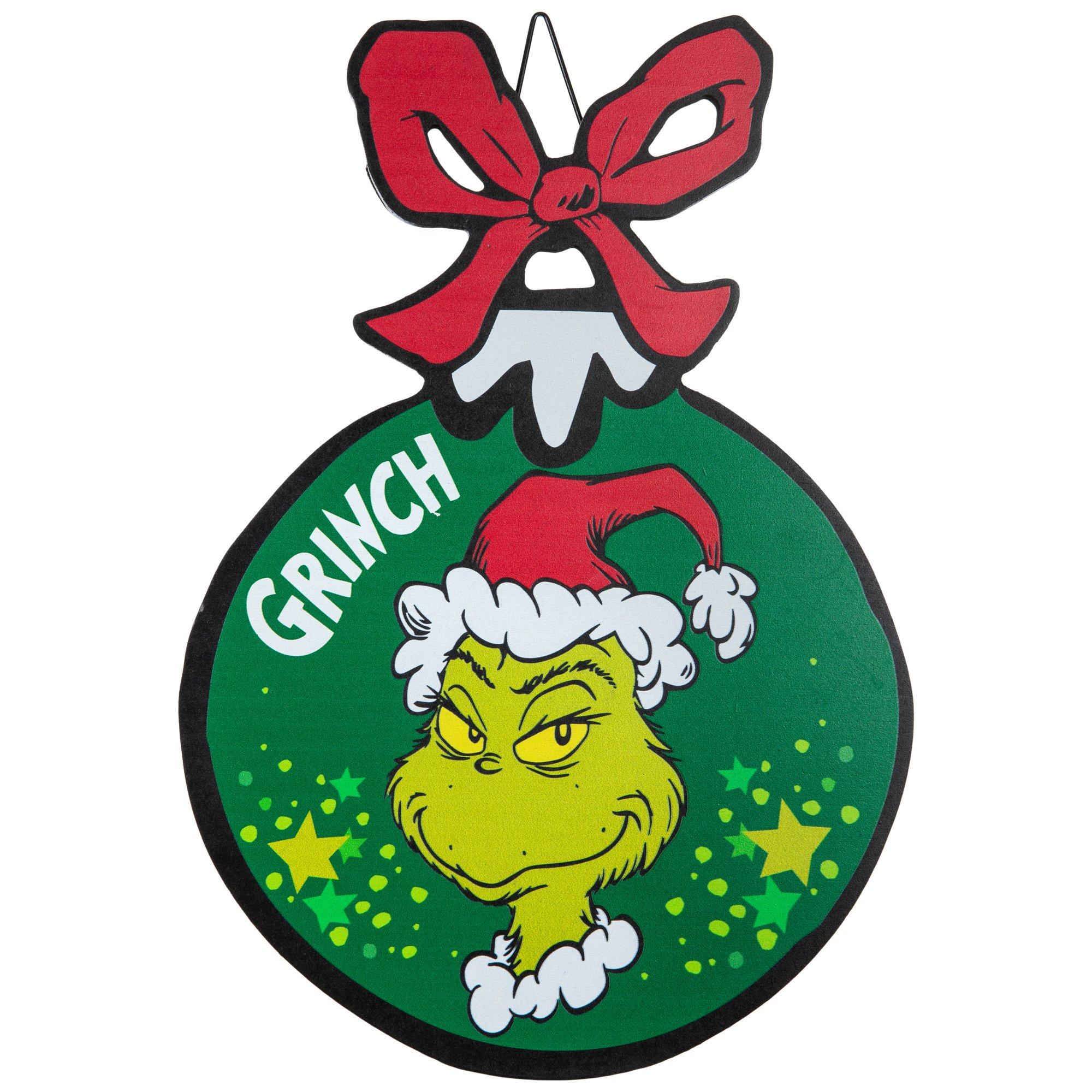 Grinch Ornament Wood Wall Decor | Hobby Lobby | 6266365