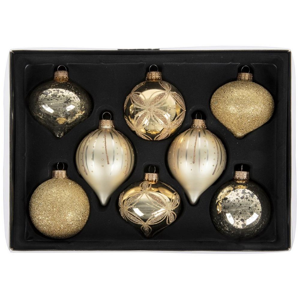 Gold Ornate Ornament Set