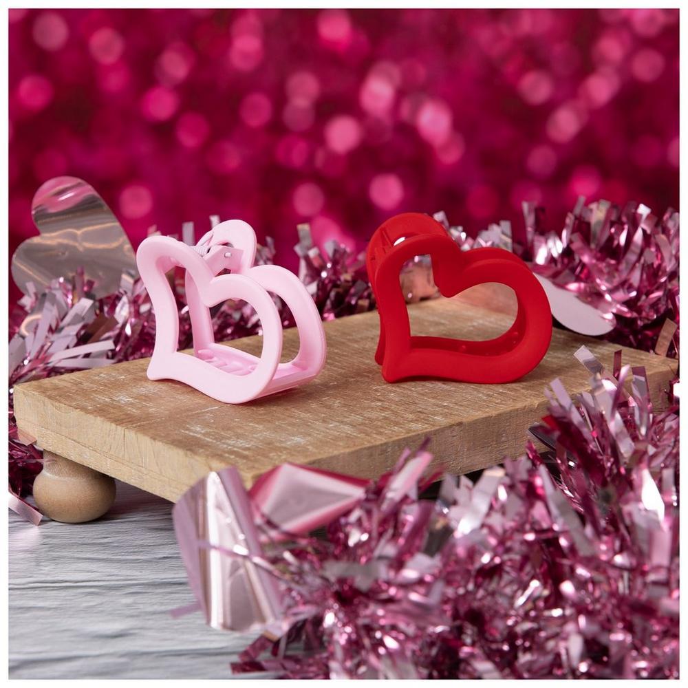 Red & Pink Heart Claw Hair Clips | Hobby Lobby | 6271993