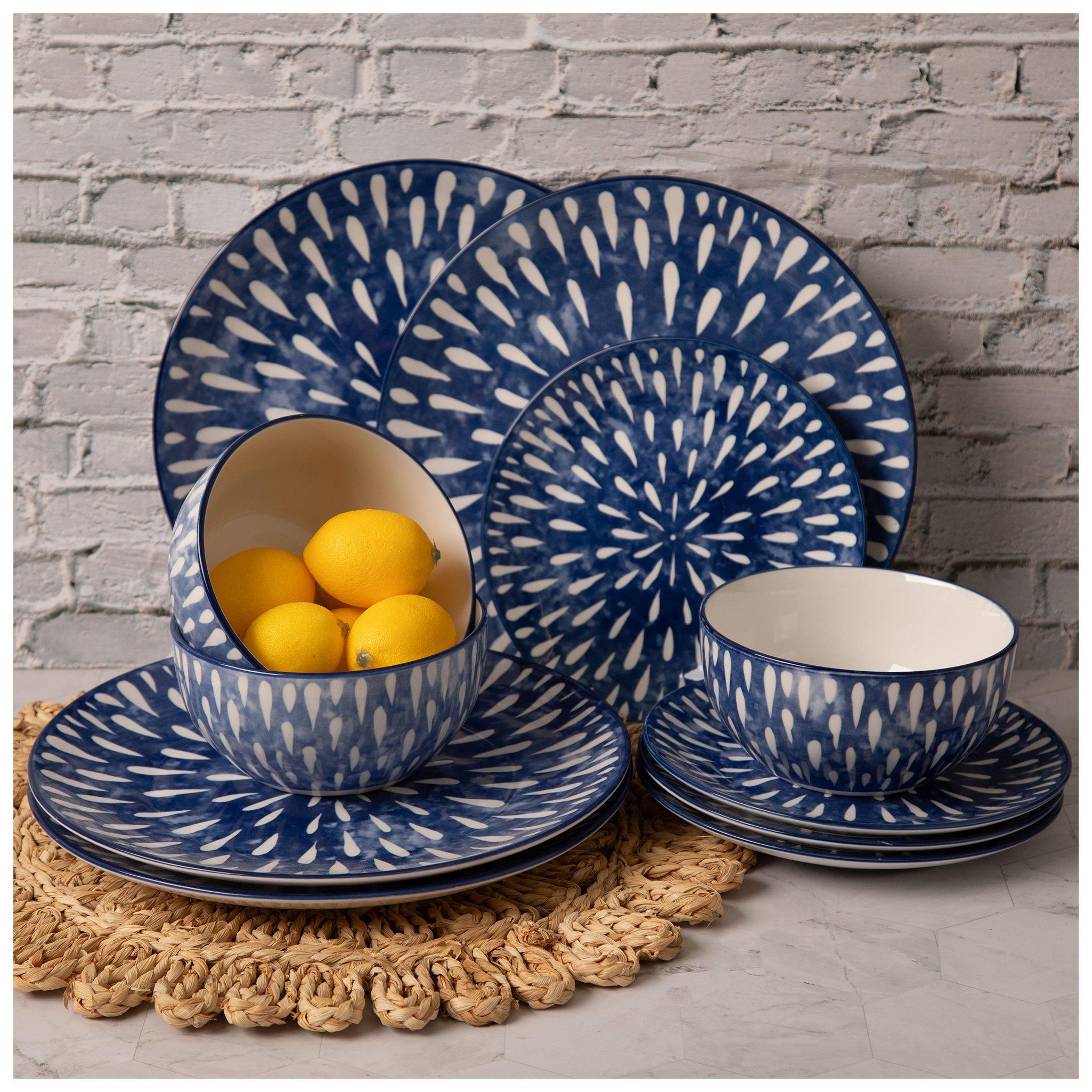 Blue & White Raindrop Dinnerware Set | Hobby Lobby | 6272850