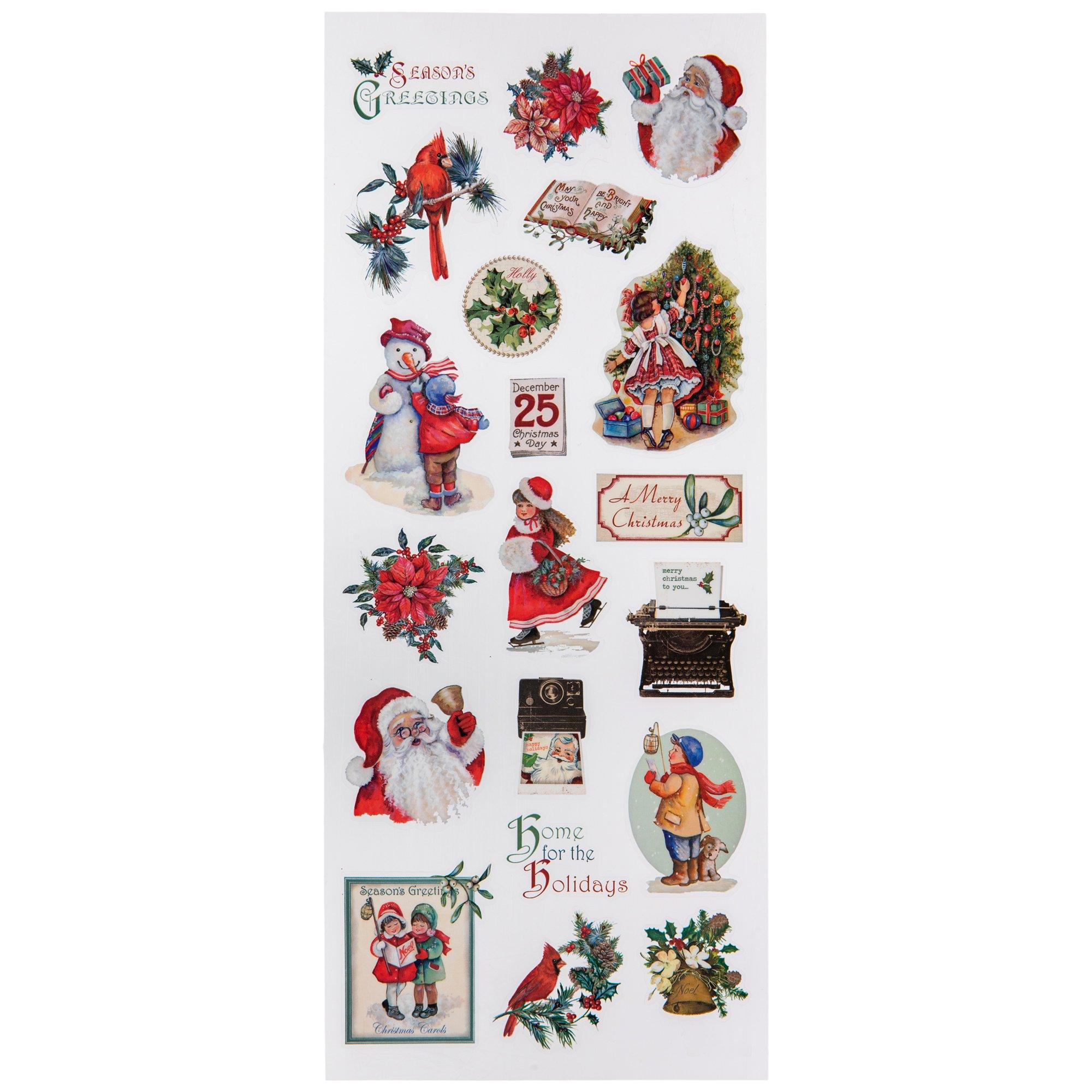 Vintage Christmas Icons Stickers | Hobby Lobby | 627455