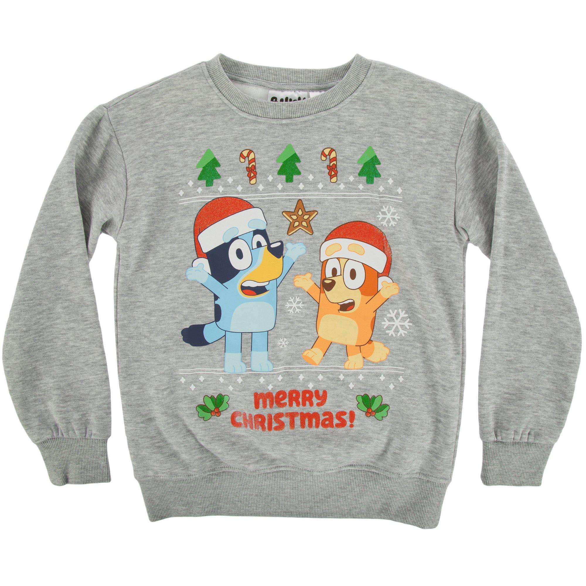 Merry Christmas Bluey Youth Sweatshirt Hobby Lobby 6275259