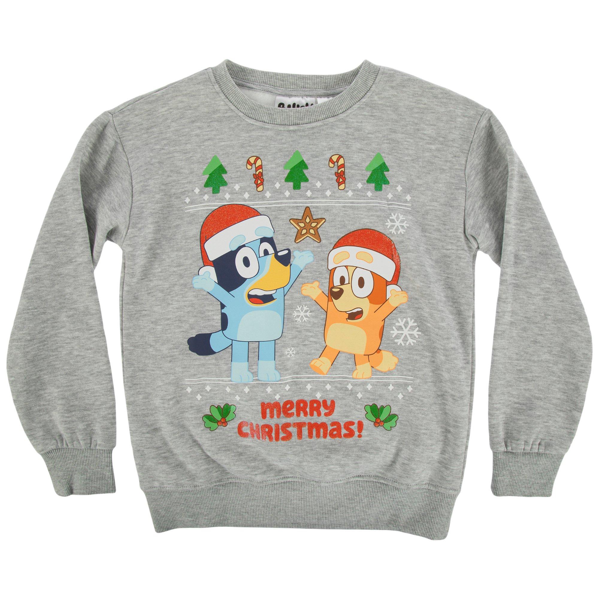 Merry Christmas Bluey Youth Sweatshirt Hobby Lobby 6275267