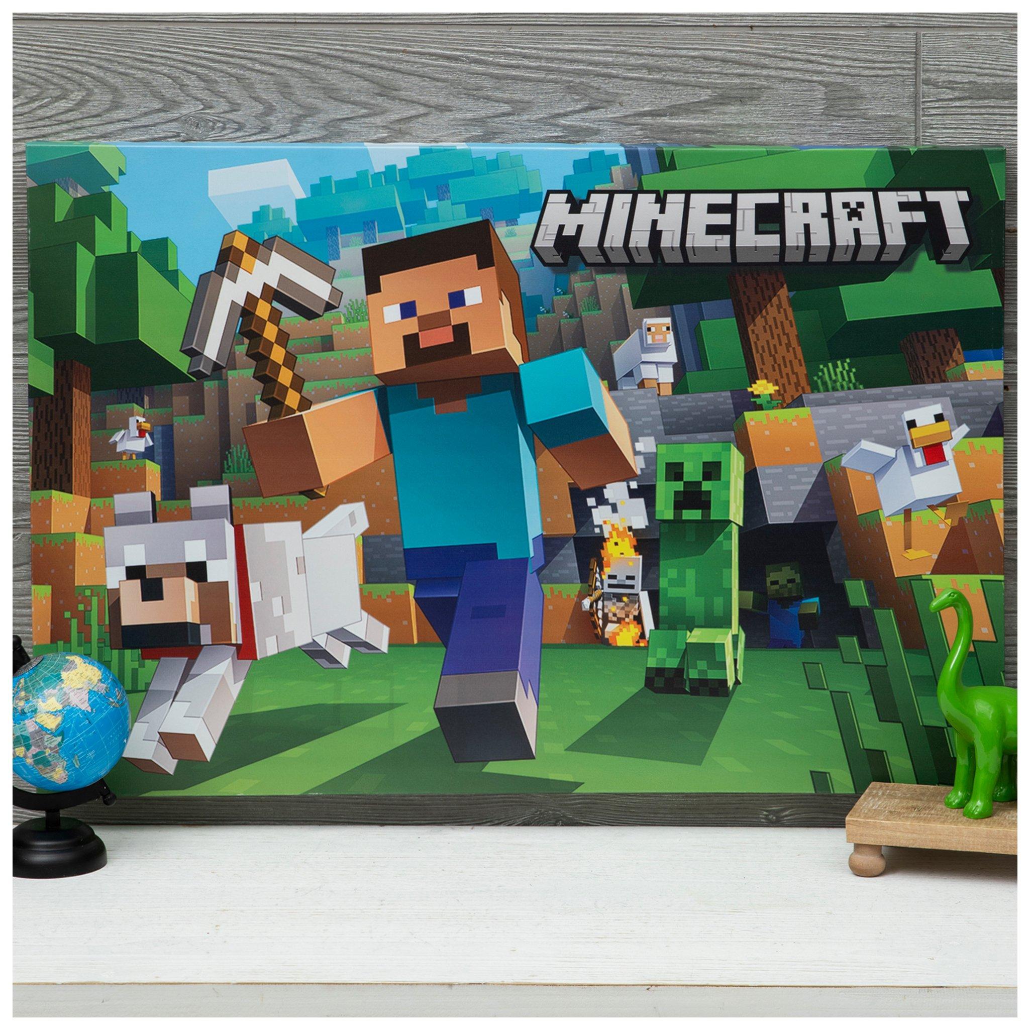 Minecraft Steve Canvas Wall Decor | Hobby Lobby | 6277248