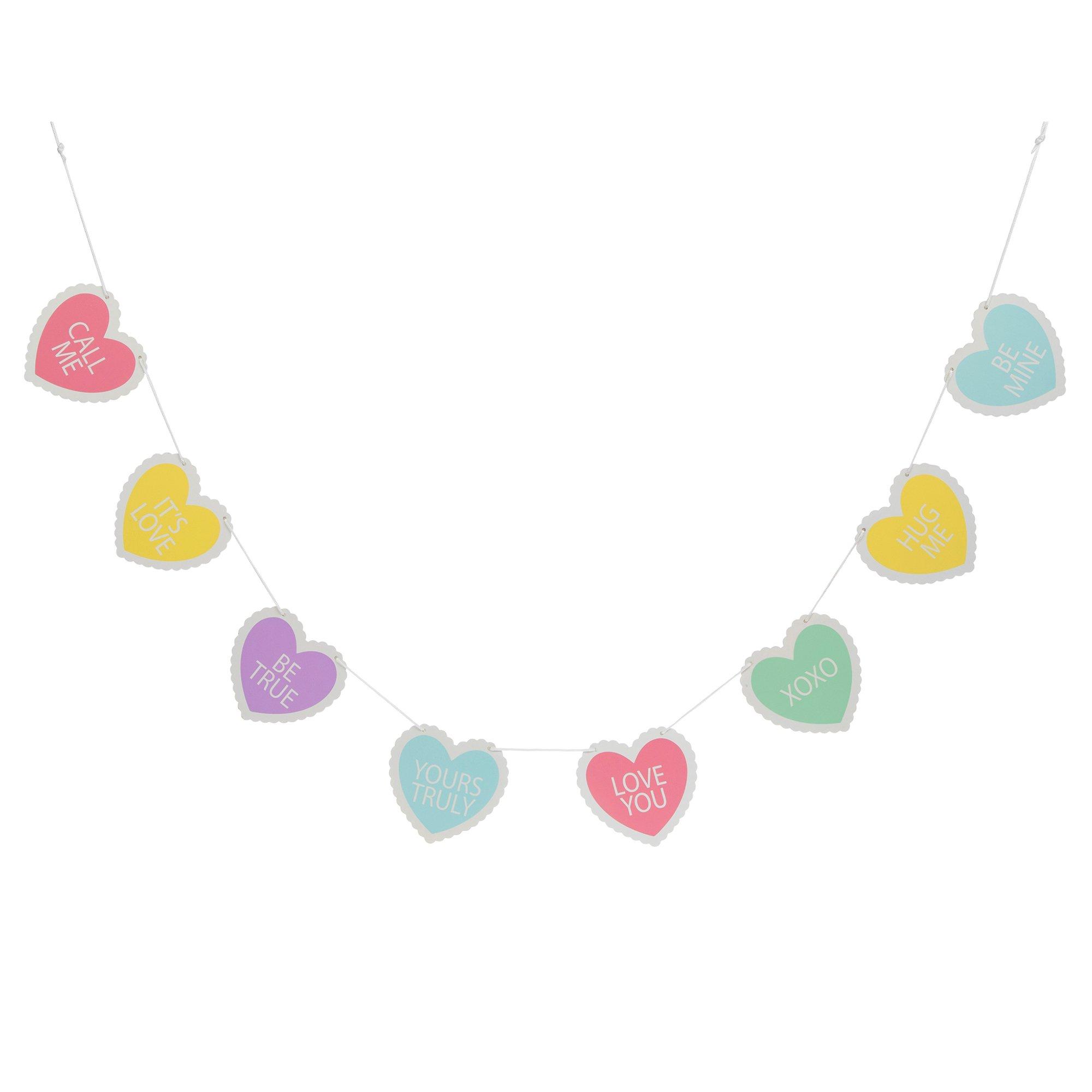 Conversation Hearts Gel Clings