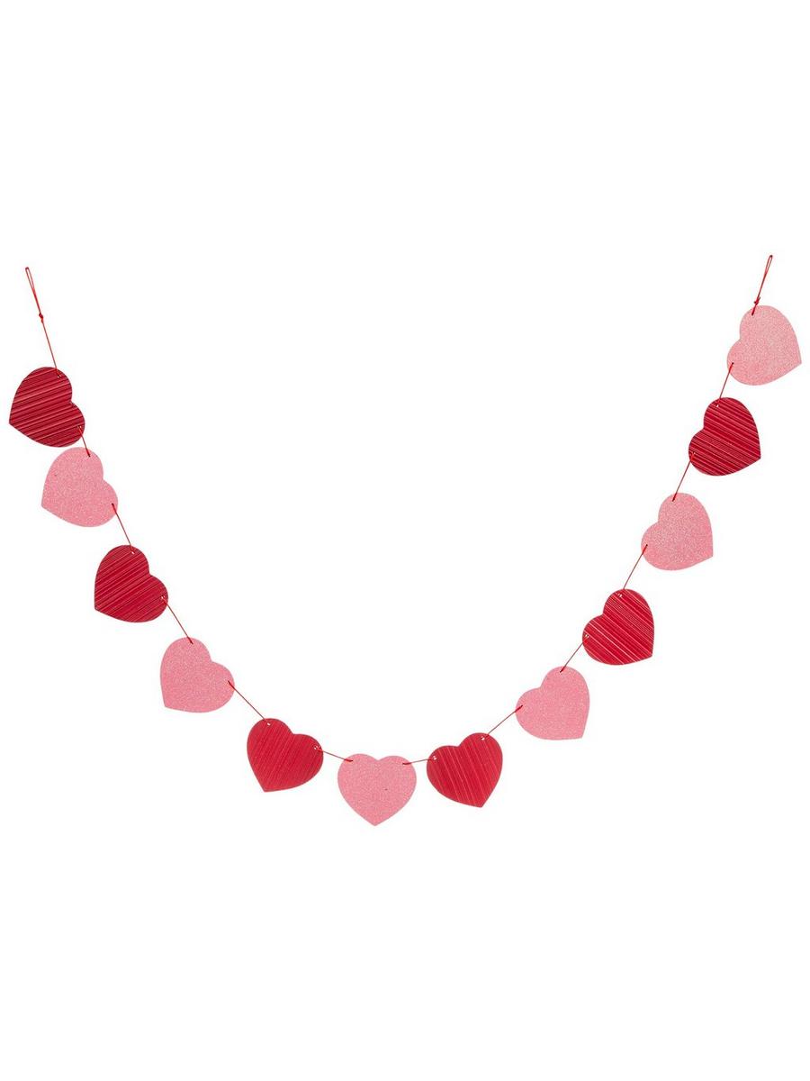 Red & Pink Hearts Wood Garland | Hobby Lobby | 6278410