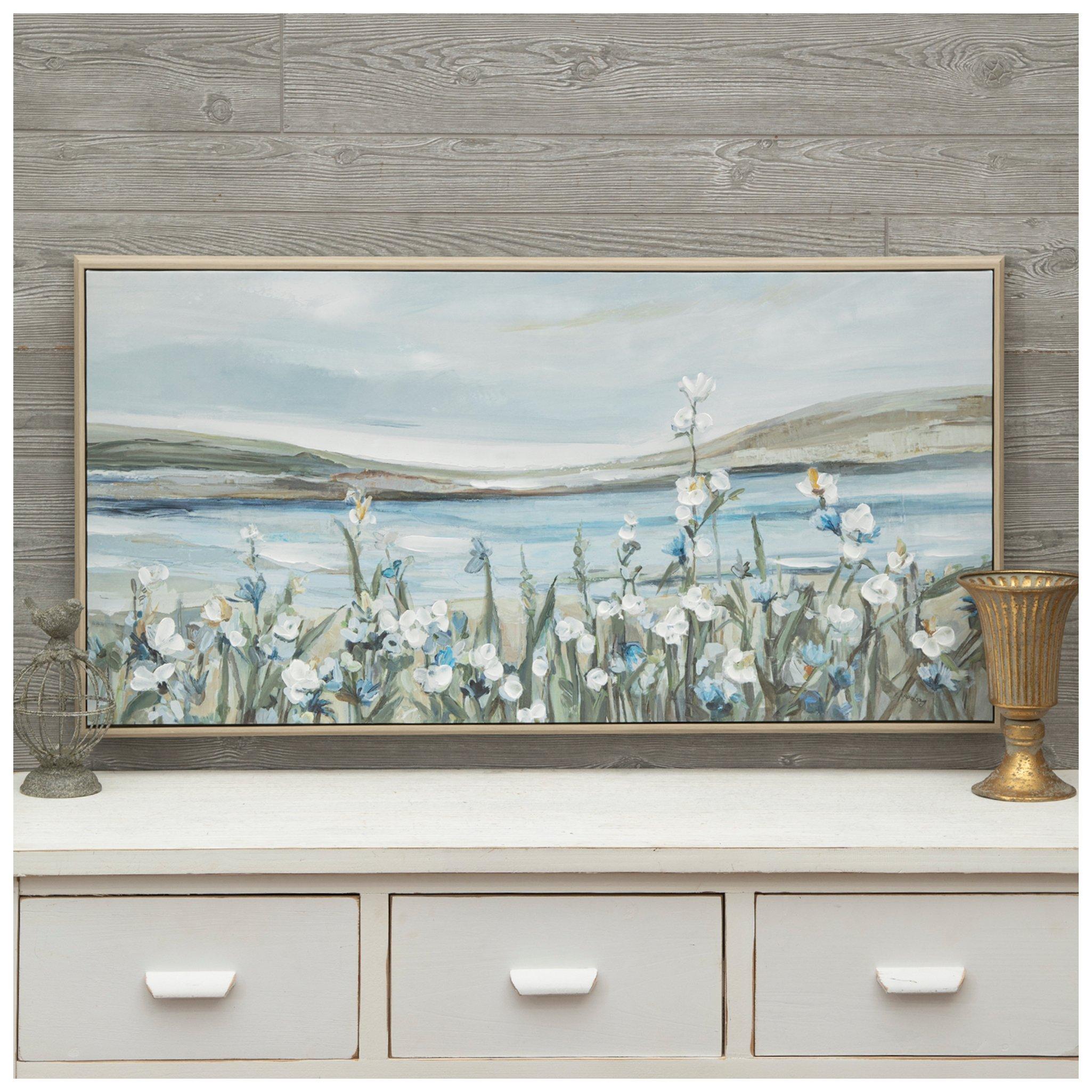 Floral Seascape Canvas Wall Decor | Hobby Lobby | 6280986