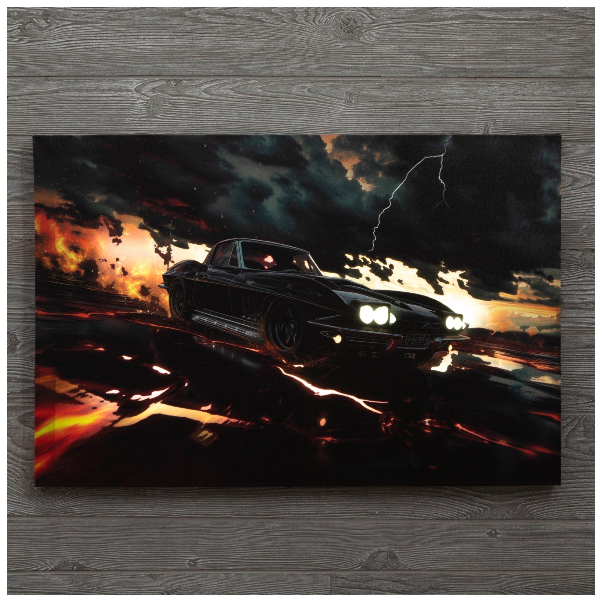 Light Up '66 Stingray Canvas Wall Decor | Hobby Lobby | 6281315