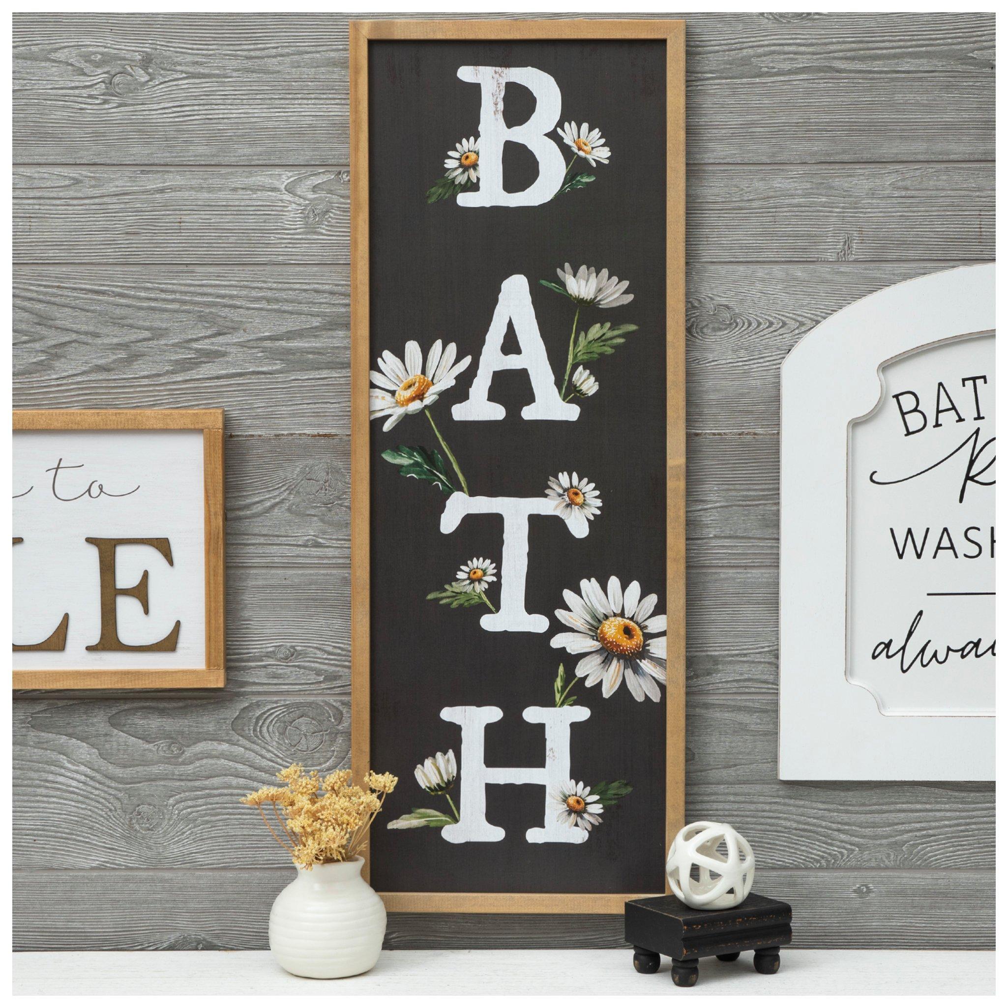 Bath Daisies Wood Wall Decor | Hobby Lobby | 6282008