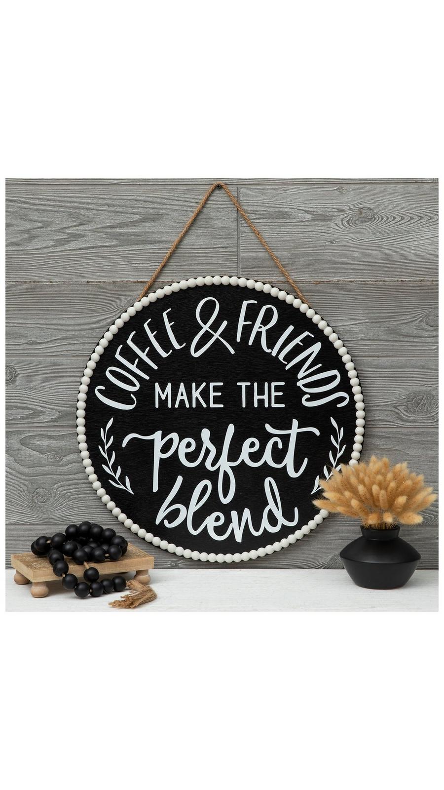 Coffee & Friends Beaded Wood Wall Decor | Hobby Lobby | 6282198